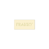 Franny Floral Engraved Enclosure Tag