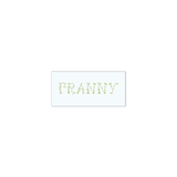 Franny Floral Engraved Enclosure Tag