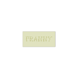 Franny Floral Engraved Enclosure Tag