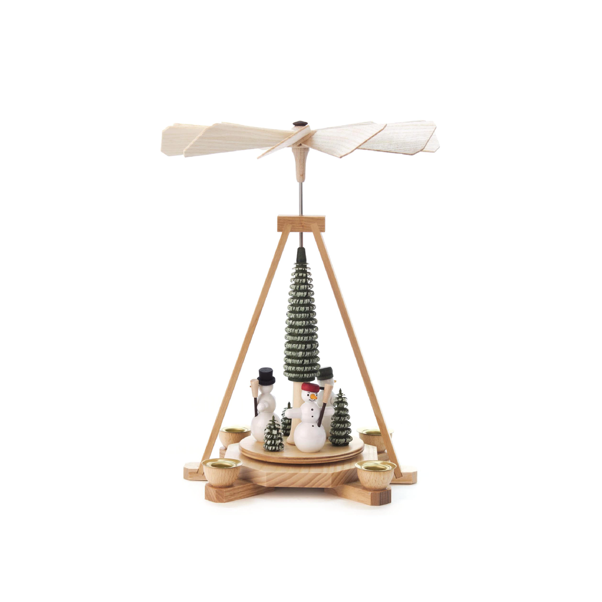 Frosty Friends German Christmas Pyramid, 9.95"