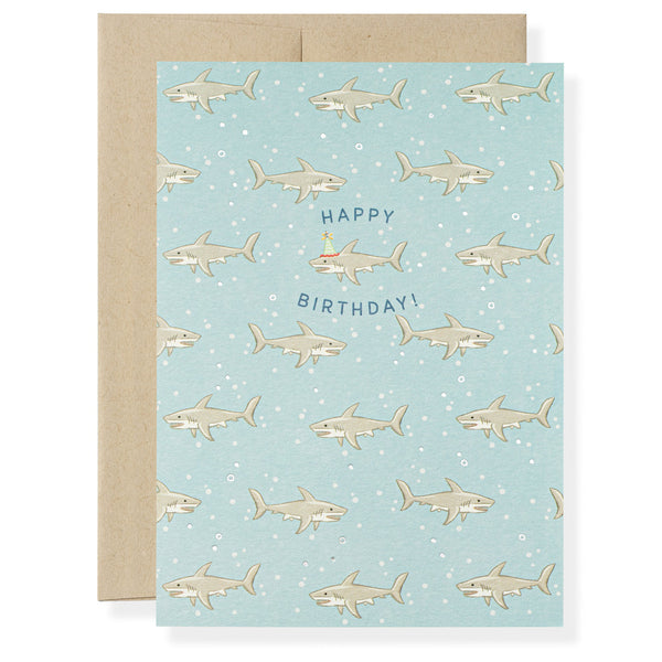 Shark Birthday Greeting Card