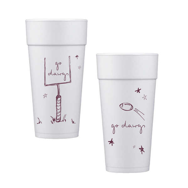 Go Dawgs (Maroon) - Football Cups