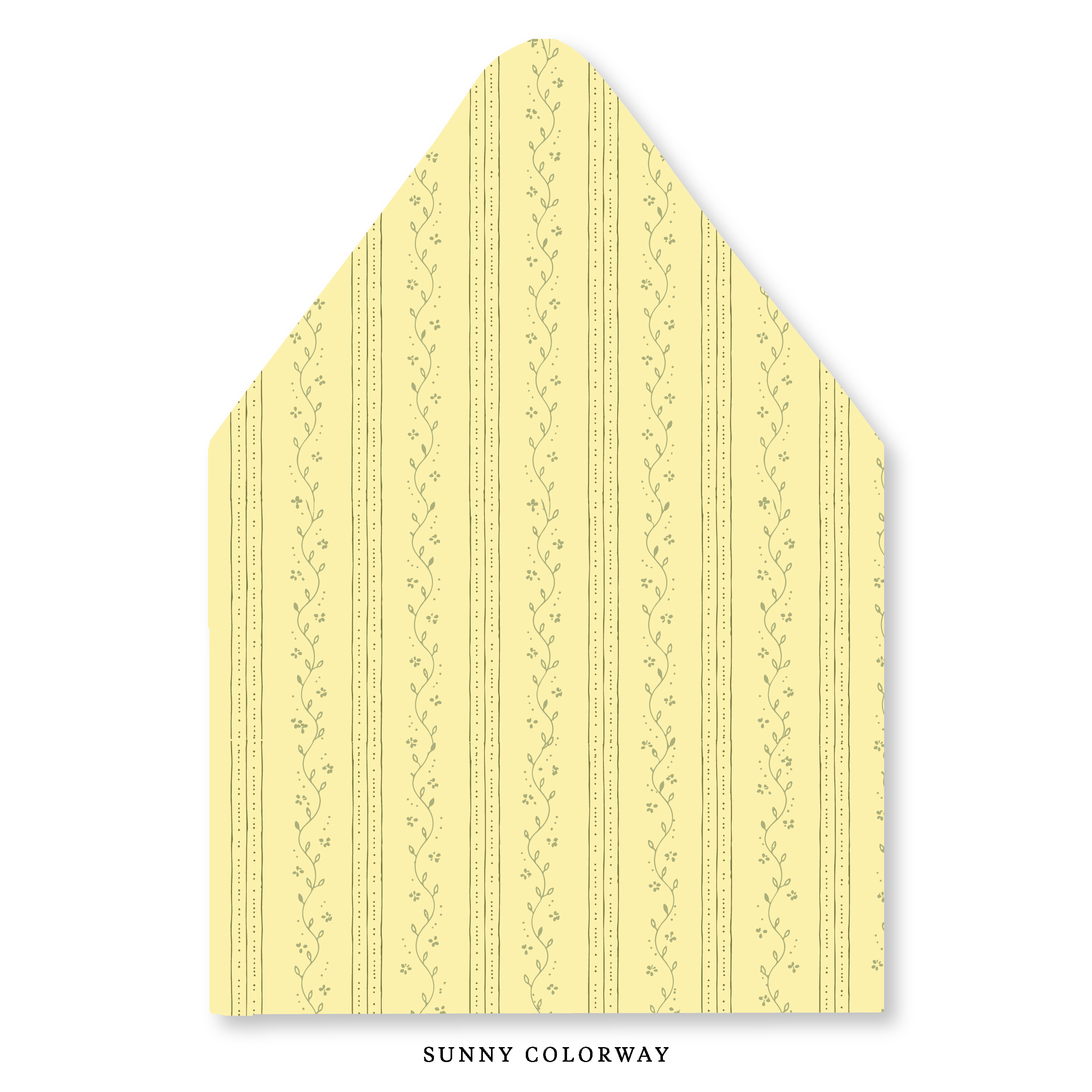 Garden Stripe Envelope Liner
