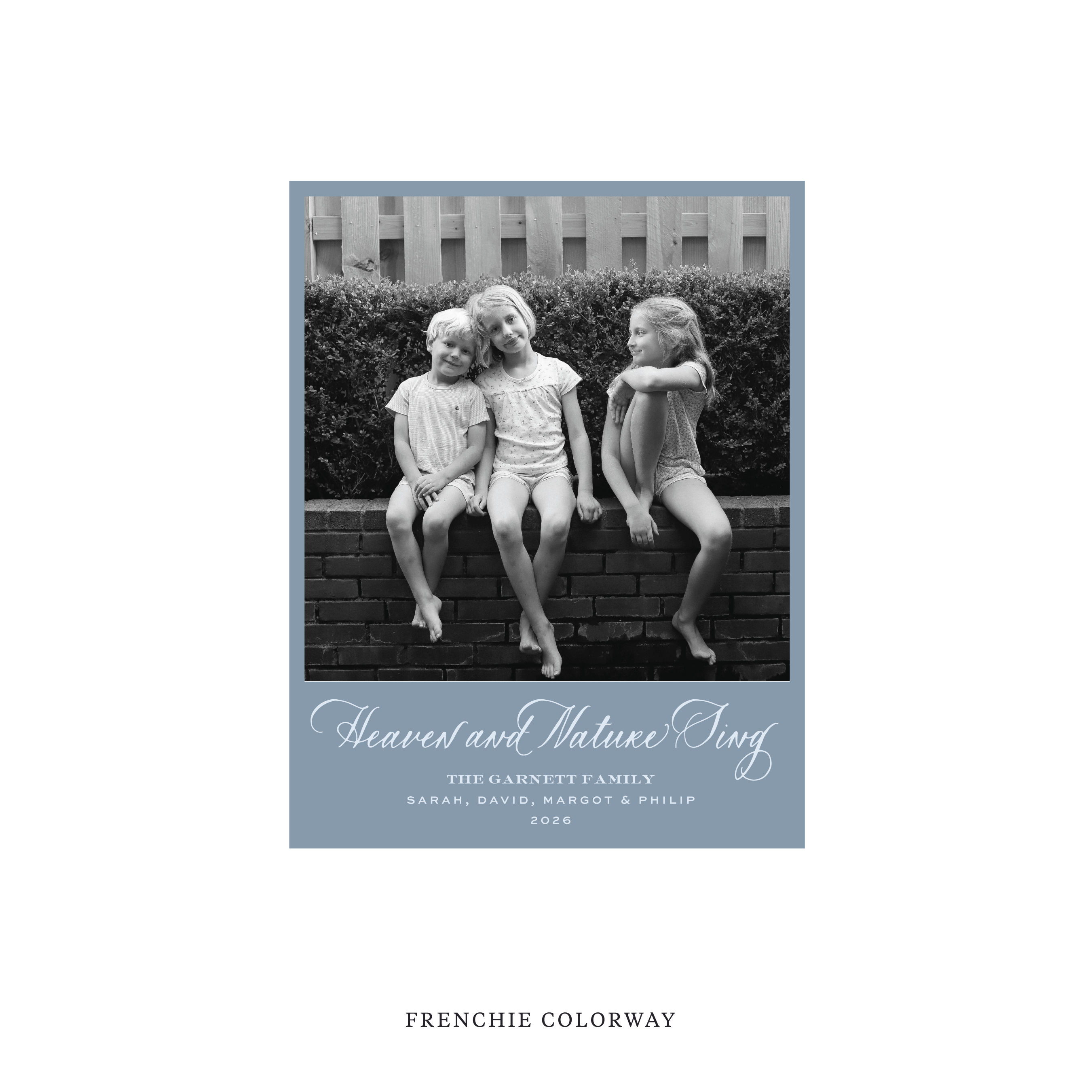 Garnett Classic Flat Print Holiday Card, Small