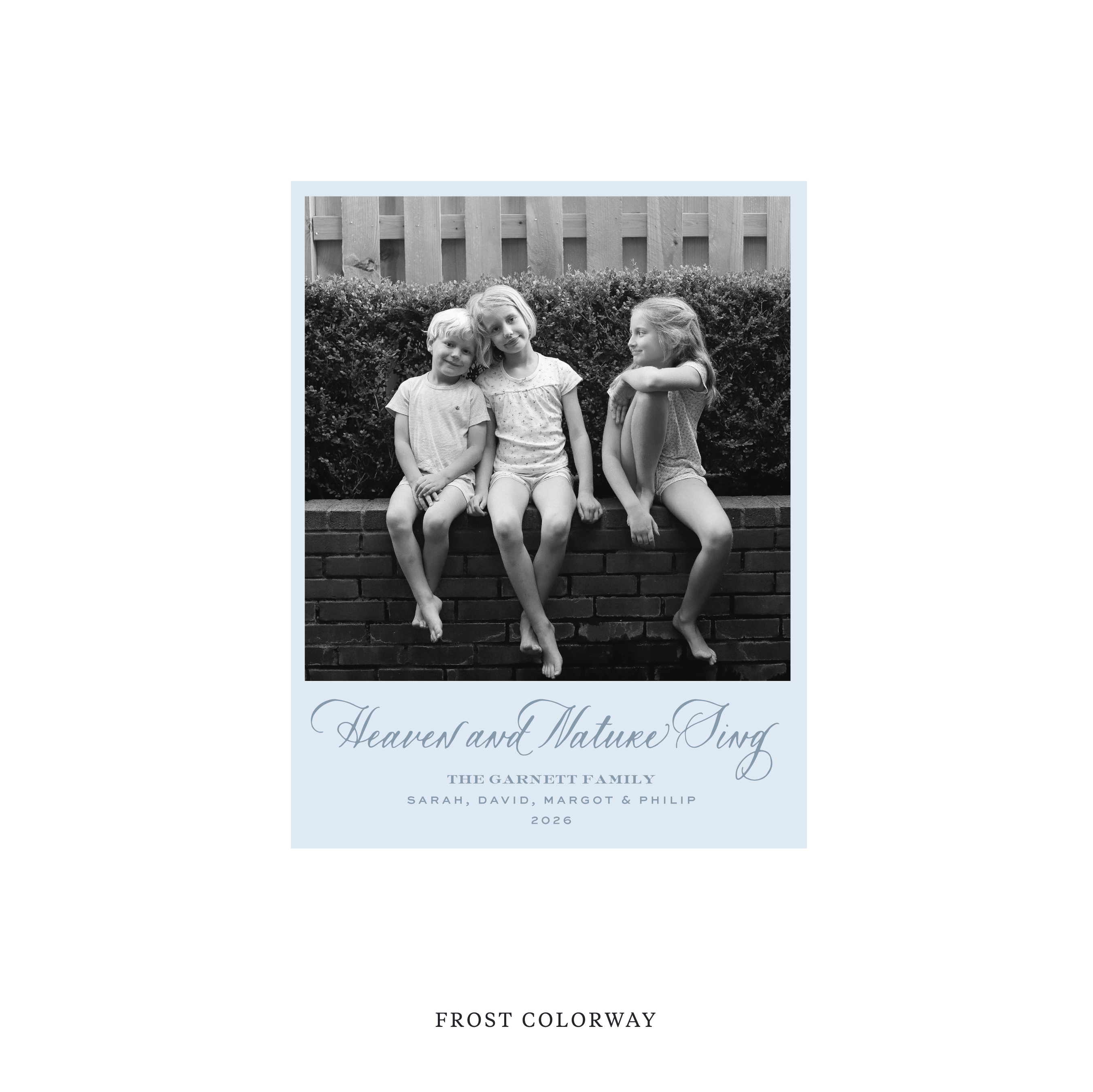 Garnett Classic Flat Print Holiday Card, Small