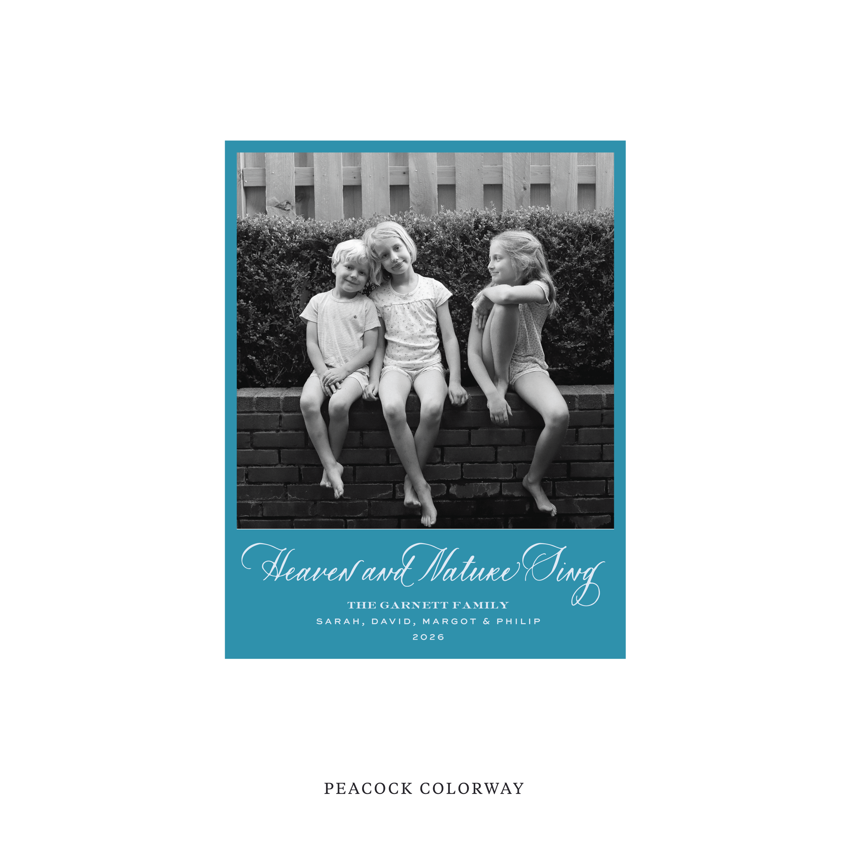 Garnett Classic Flat Print Holiday Card, Small