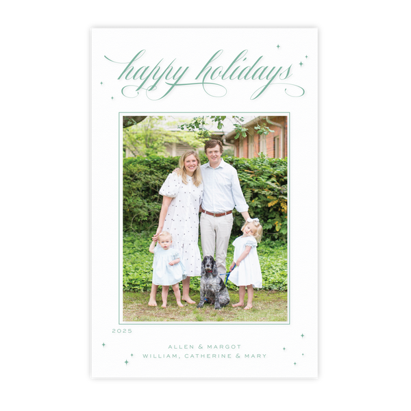 Golding Engraved Large Holiday Card