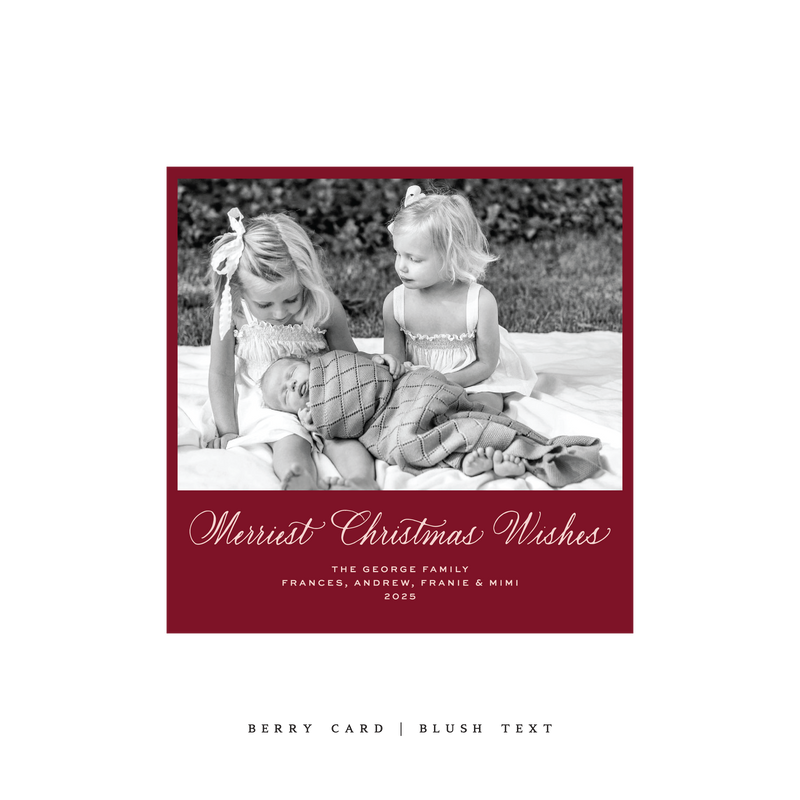 Goodwin Classic Printed Small Square Holiday Card