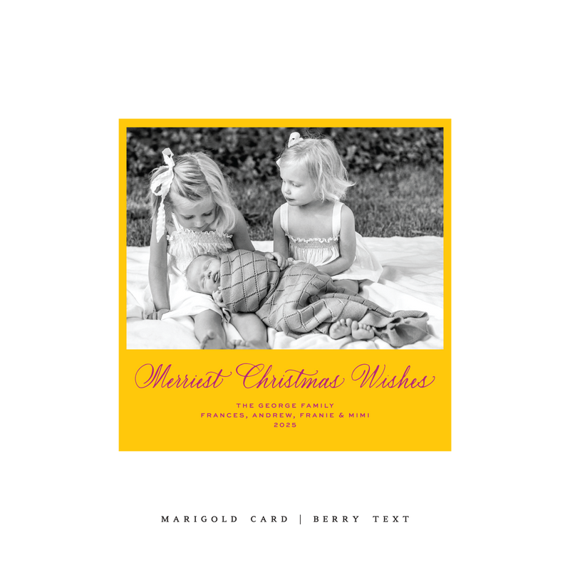 Goodwin Classic Printed Small Square Holiday Card