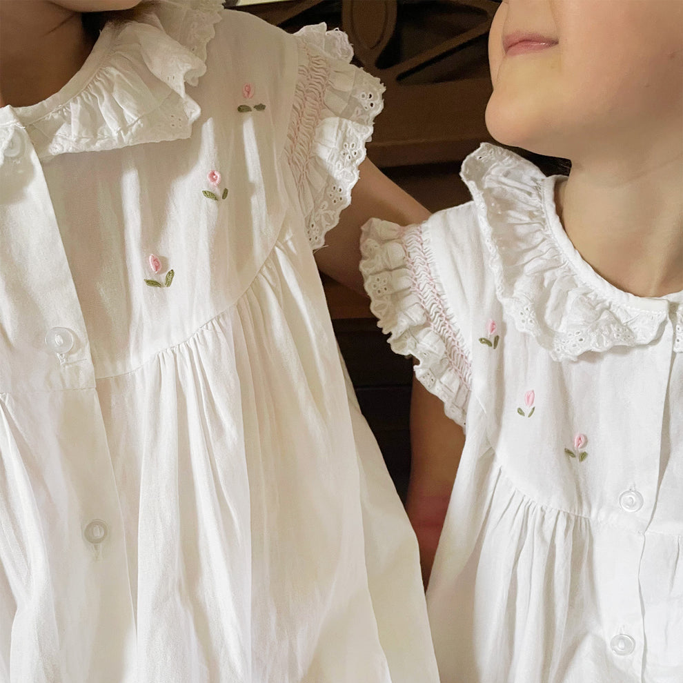 Gracie Sleeveless Eyelet Dress
