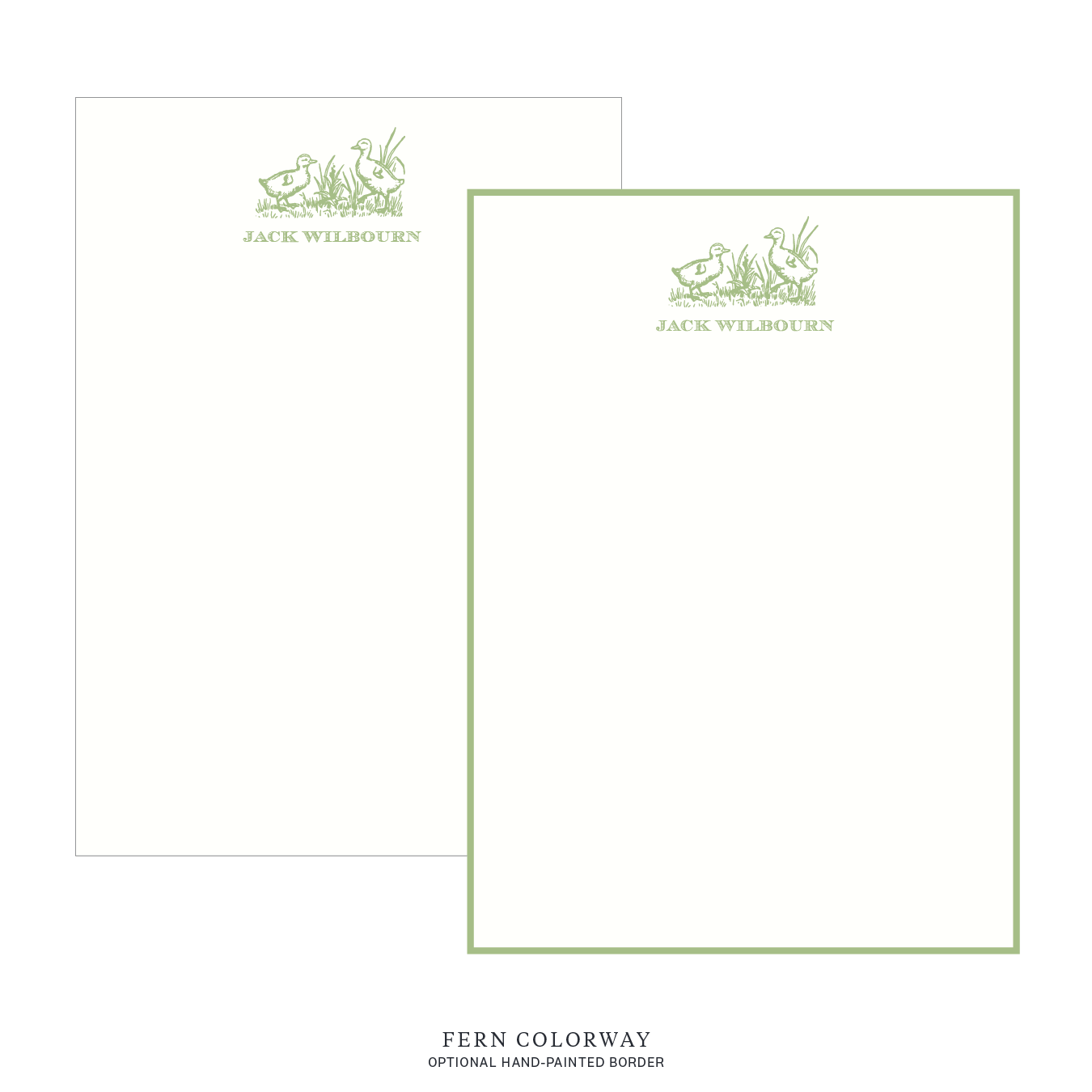 Heath Motif Notecard