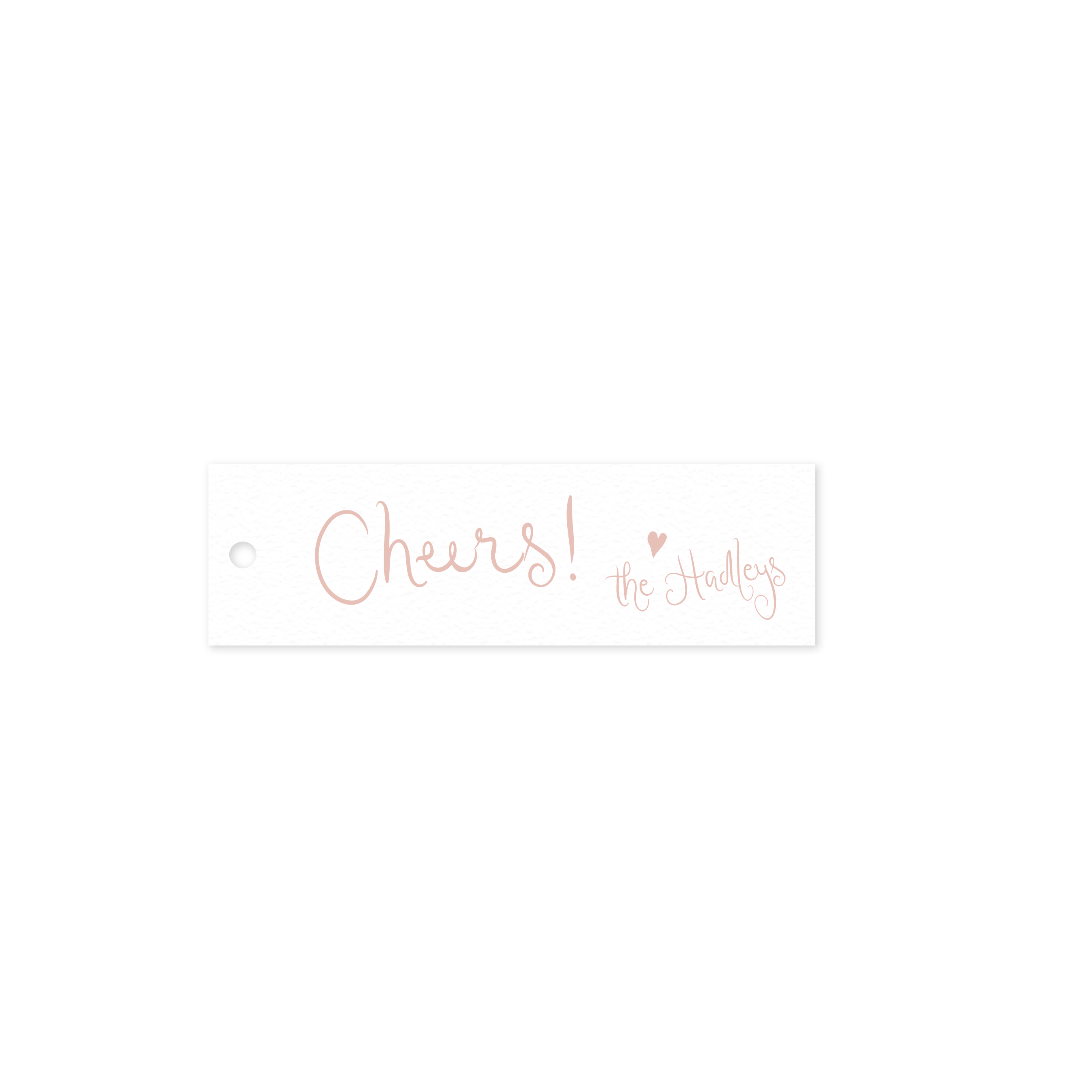 Hadley Skinny Letterpress Holiday Gift Tag