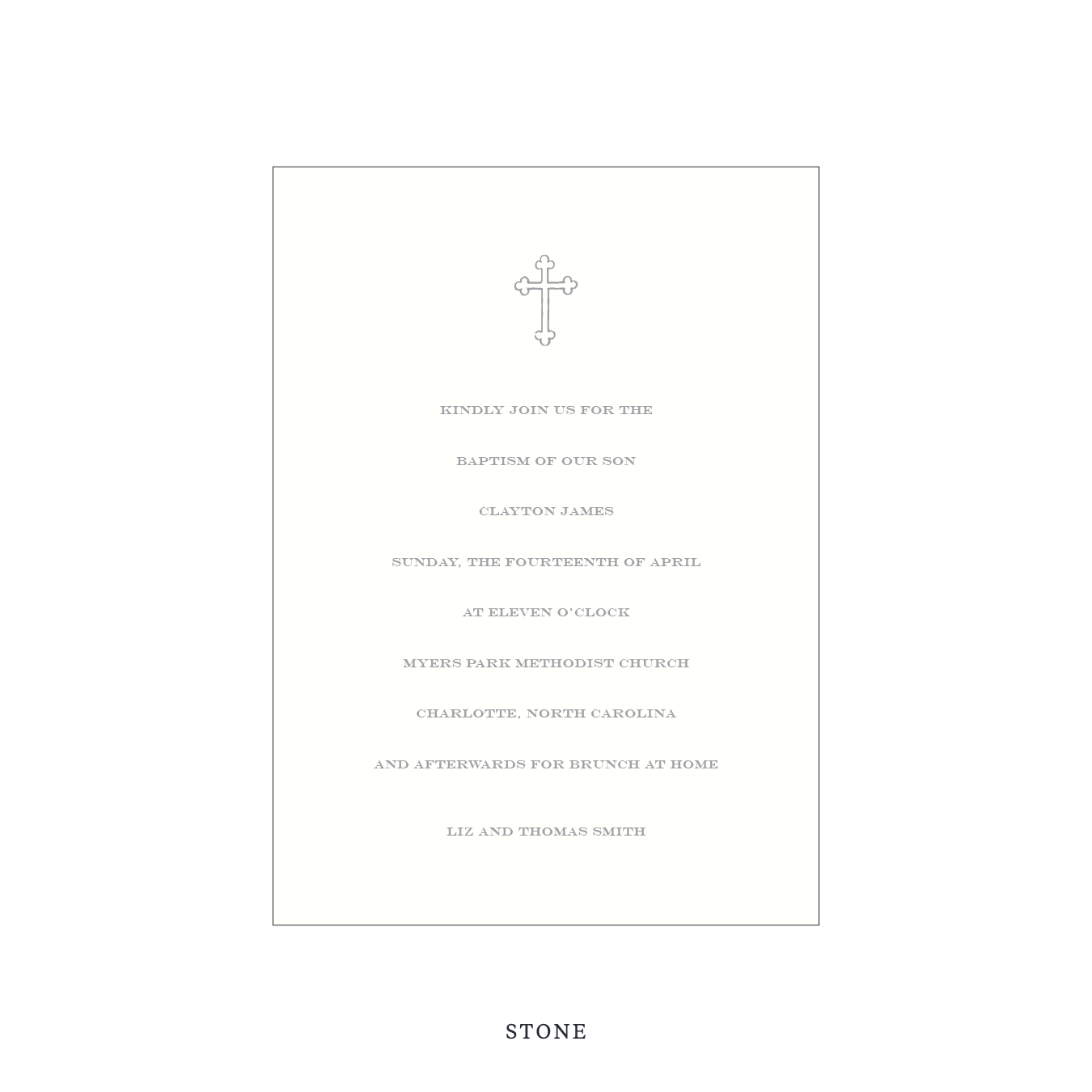 Hampstead Religious Celebration Invitation
