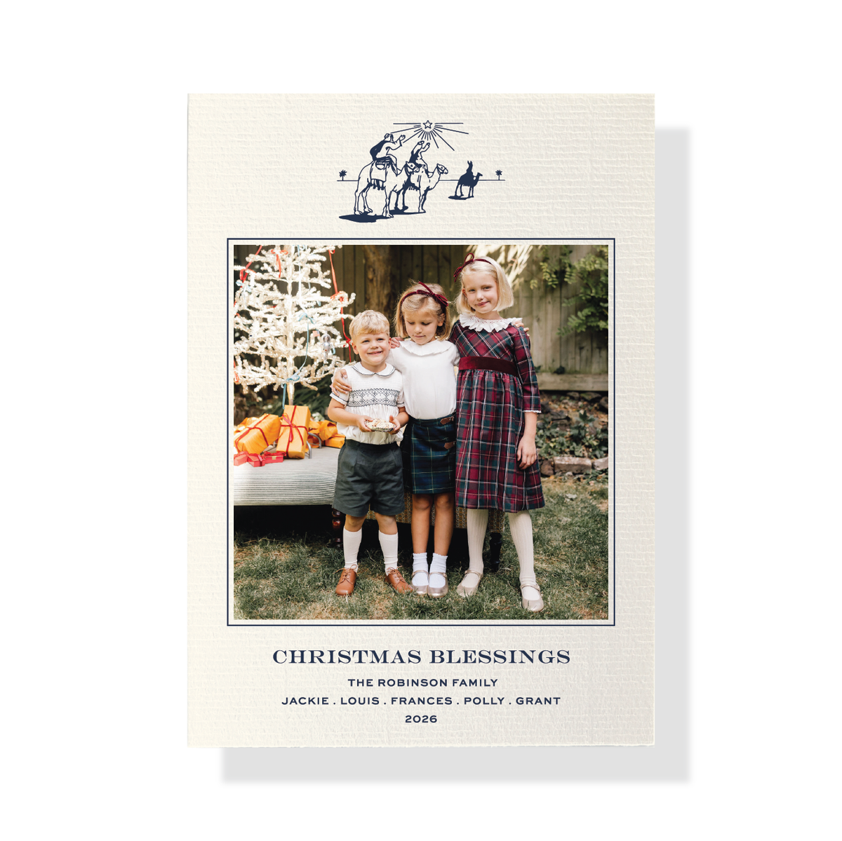 Hampstead Vintage Motif Classic Print Holiday Card