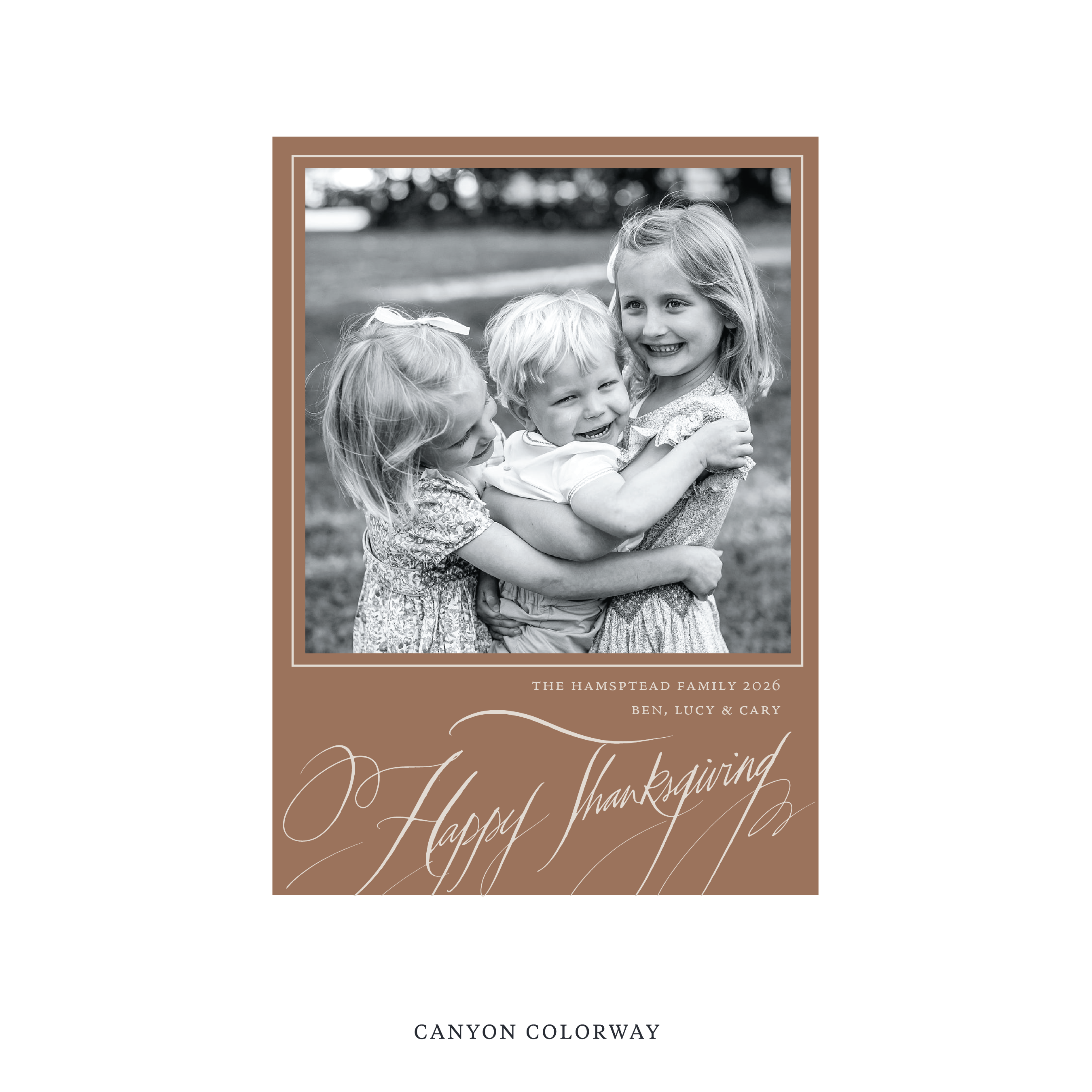 Hampton Classic Printed Holiday Card, Medium