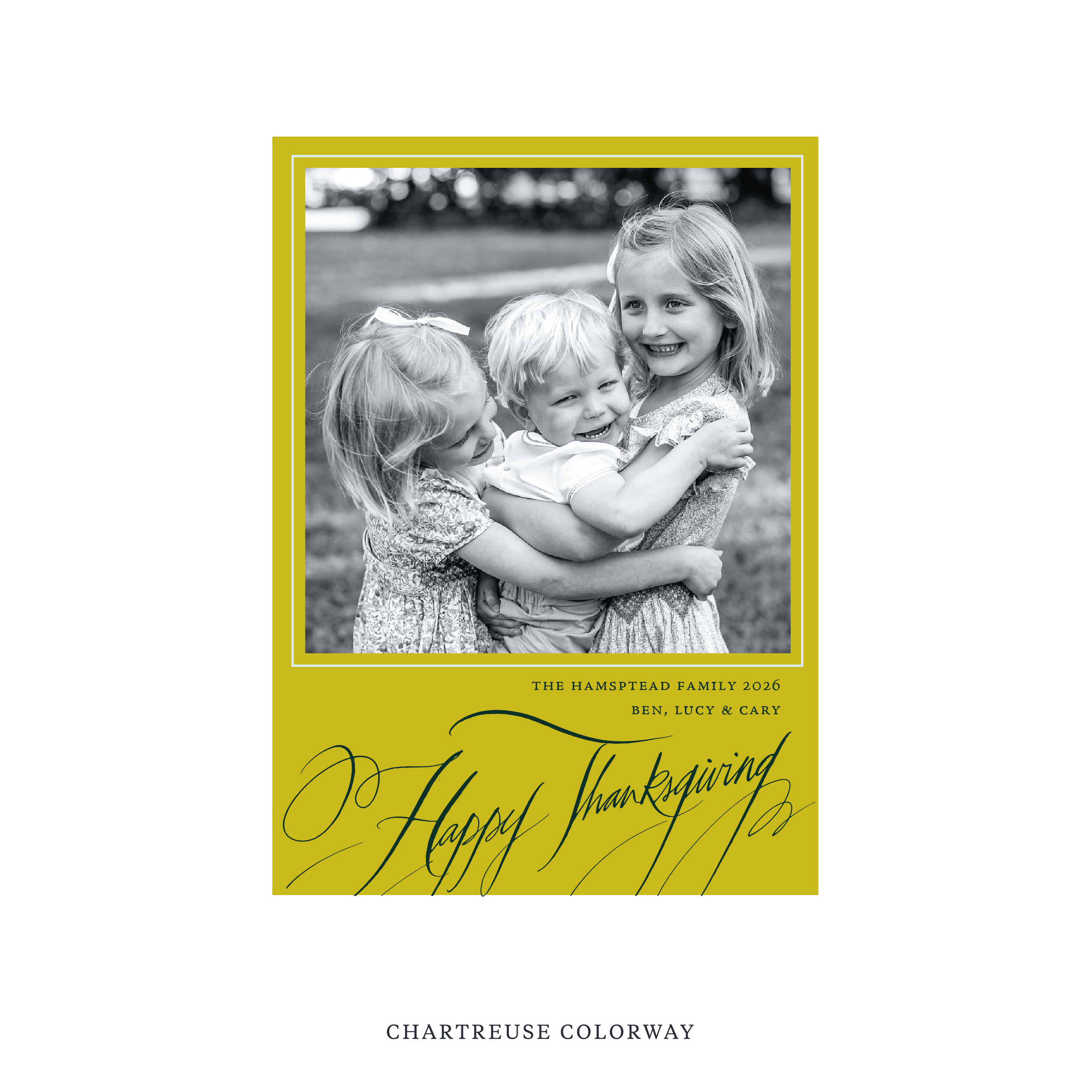 Hampton Classic Printed Holiday Card, Medium