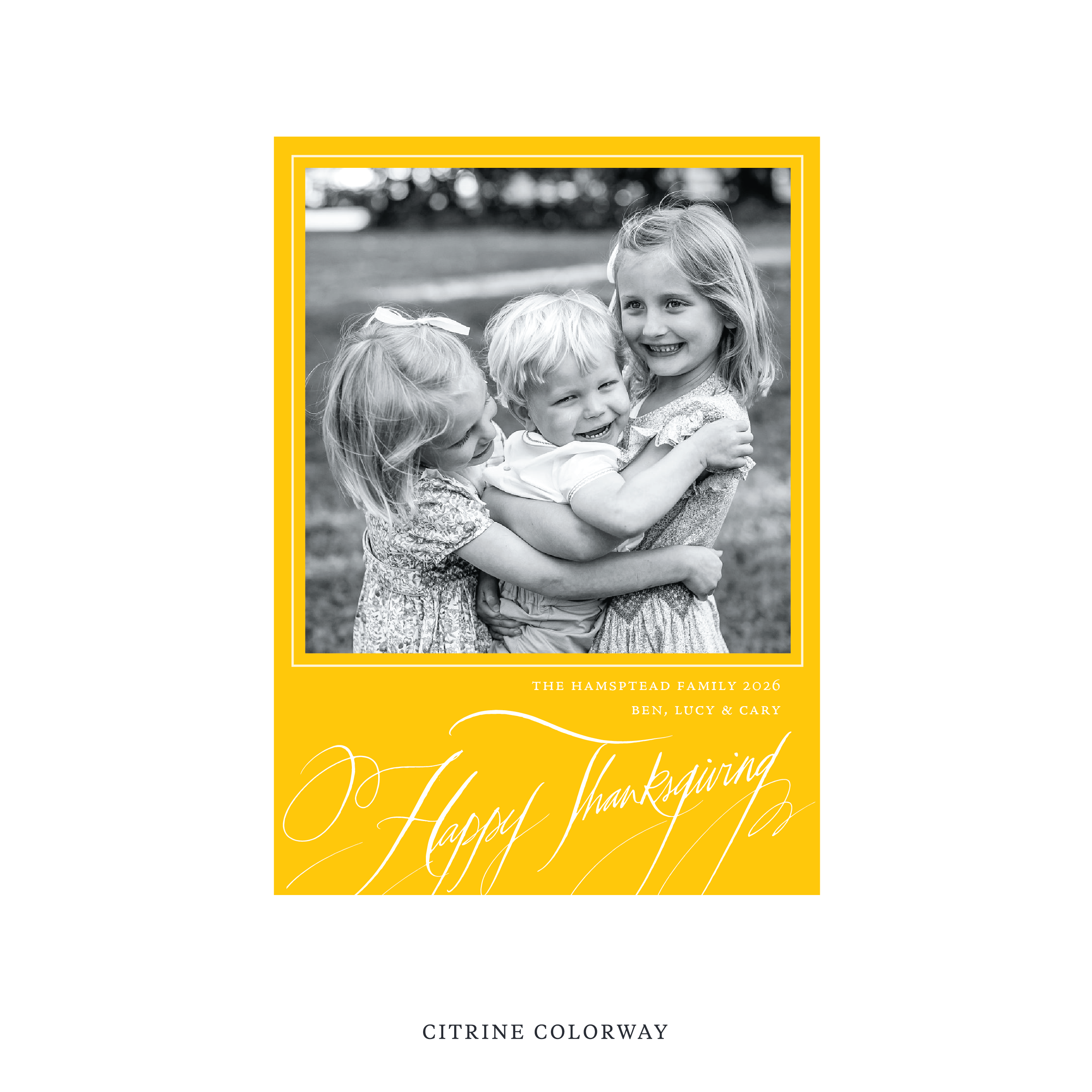 Hampton Classic Printed Holiday Card, Medium