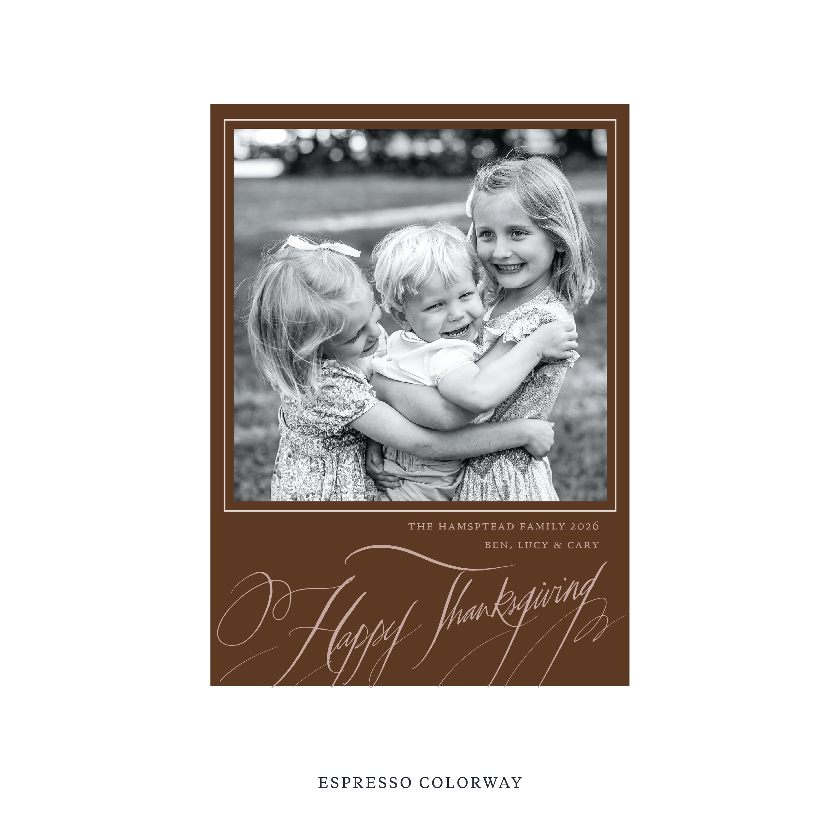 Hampton Classic Printed Holiday Card, Medium