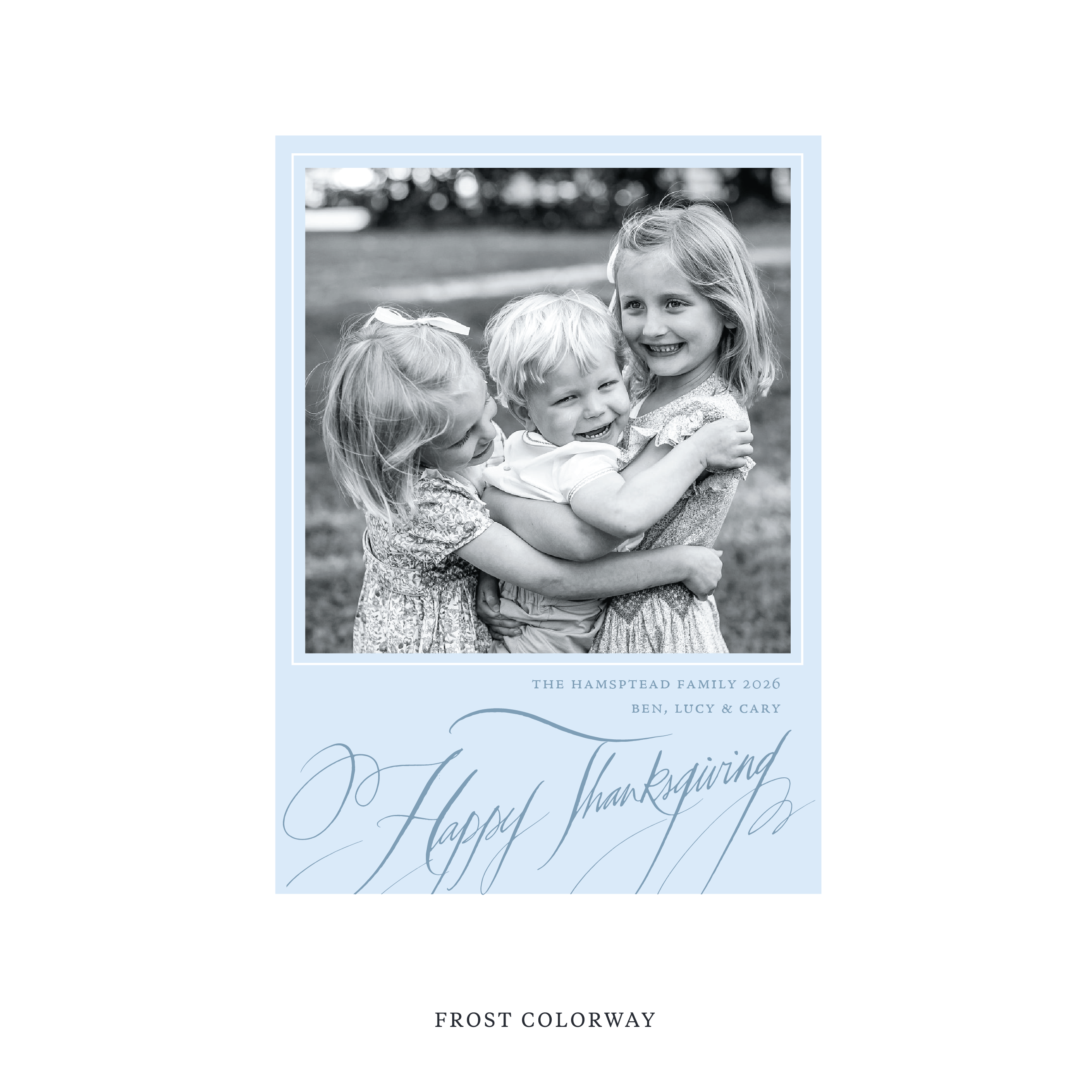 Hampton Classic Printed Holiday Card, Medium