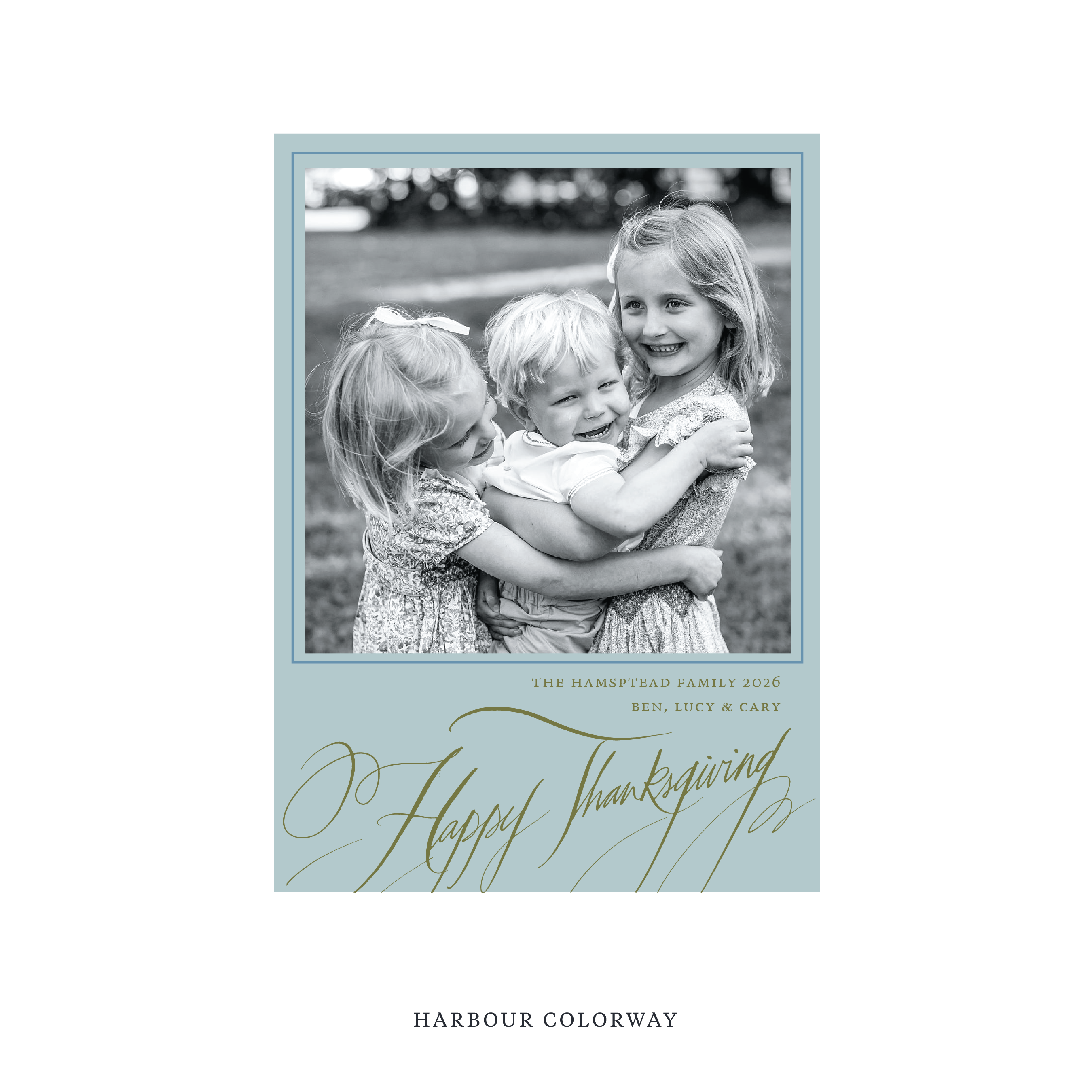 Hampton Classic Printed Holiday Card, Medium