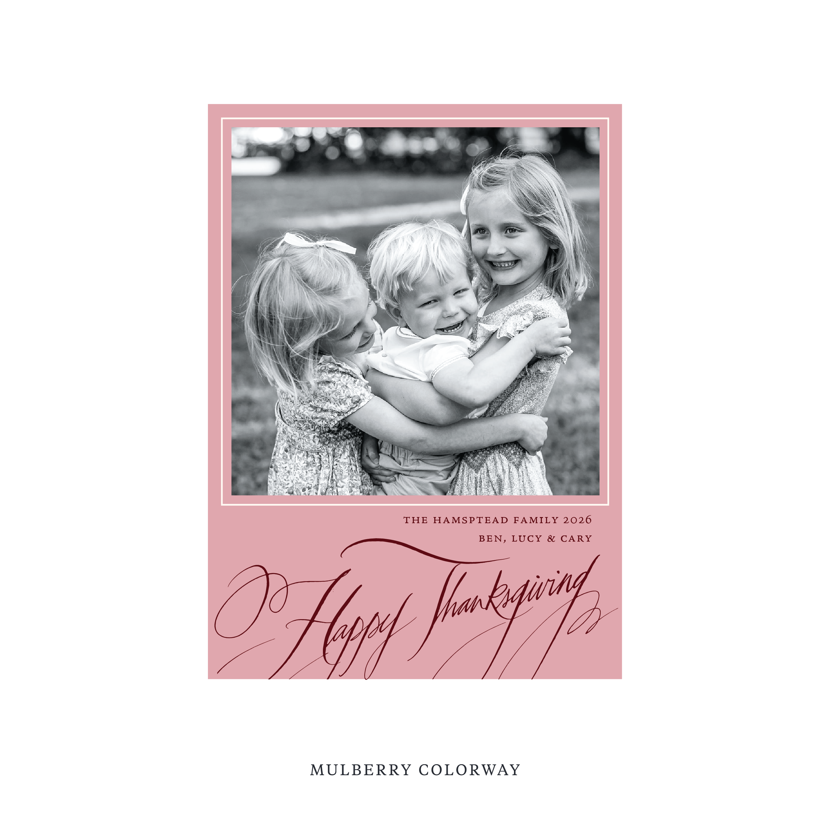 Hampton Classic Printed Holiday Card, Medium