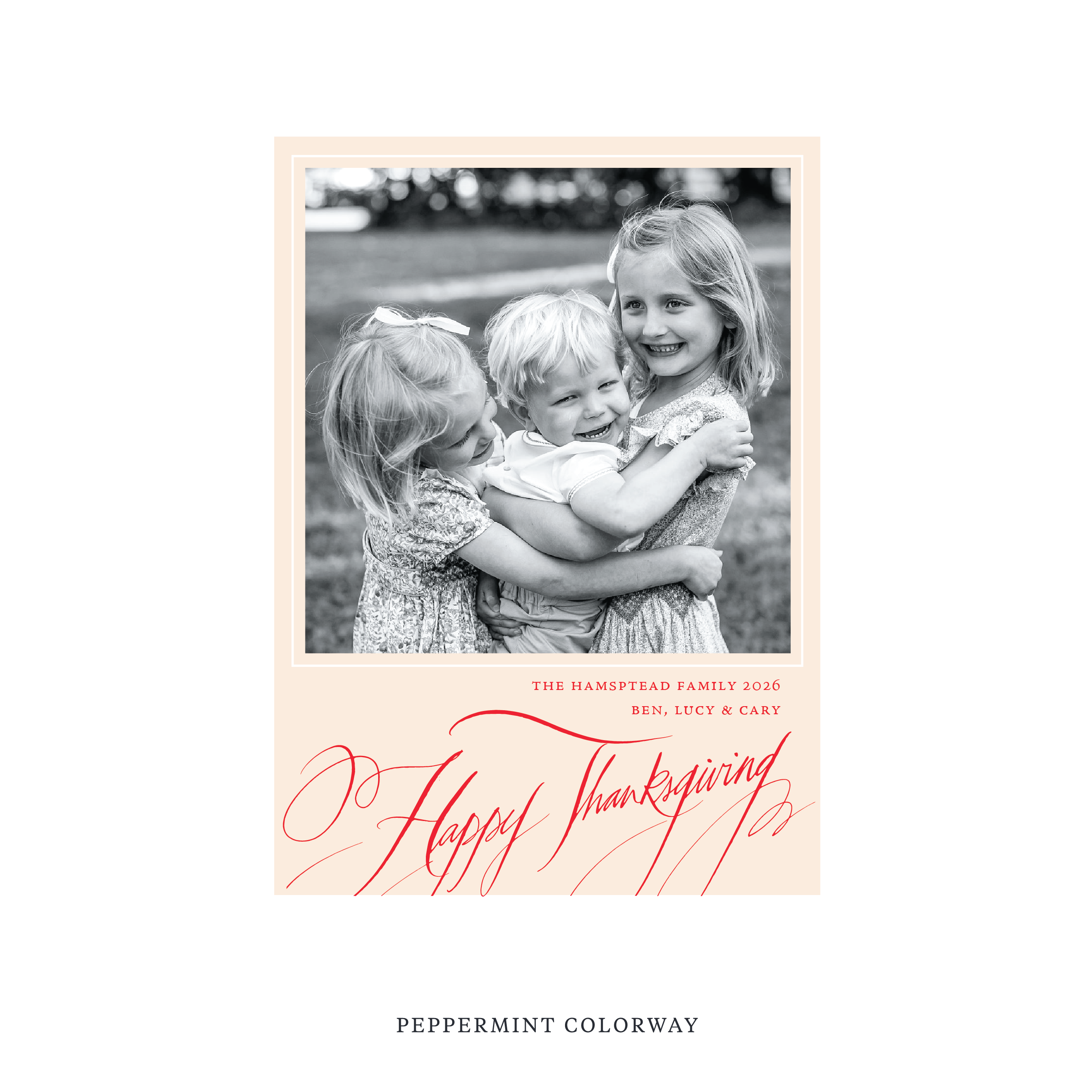 Hampton Classic Printed Holiday Card, Medium