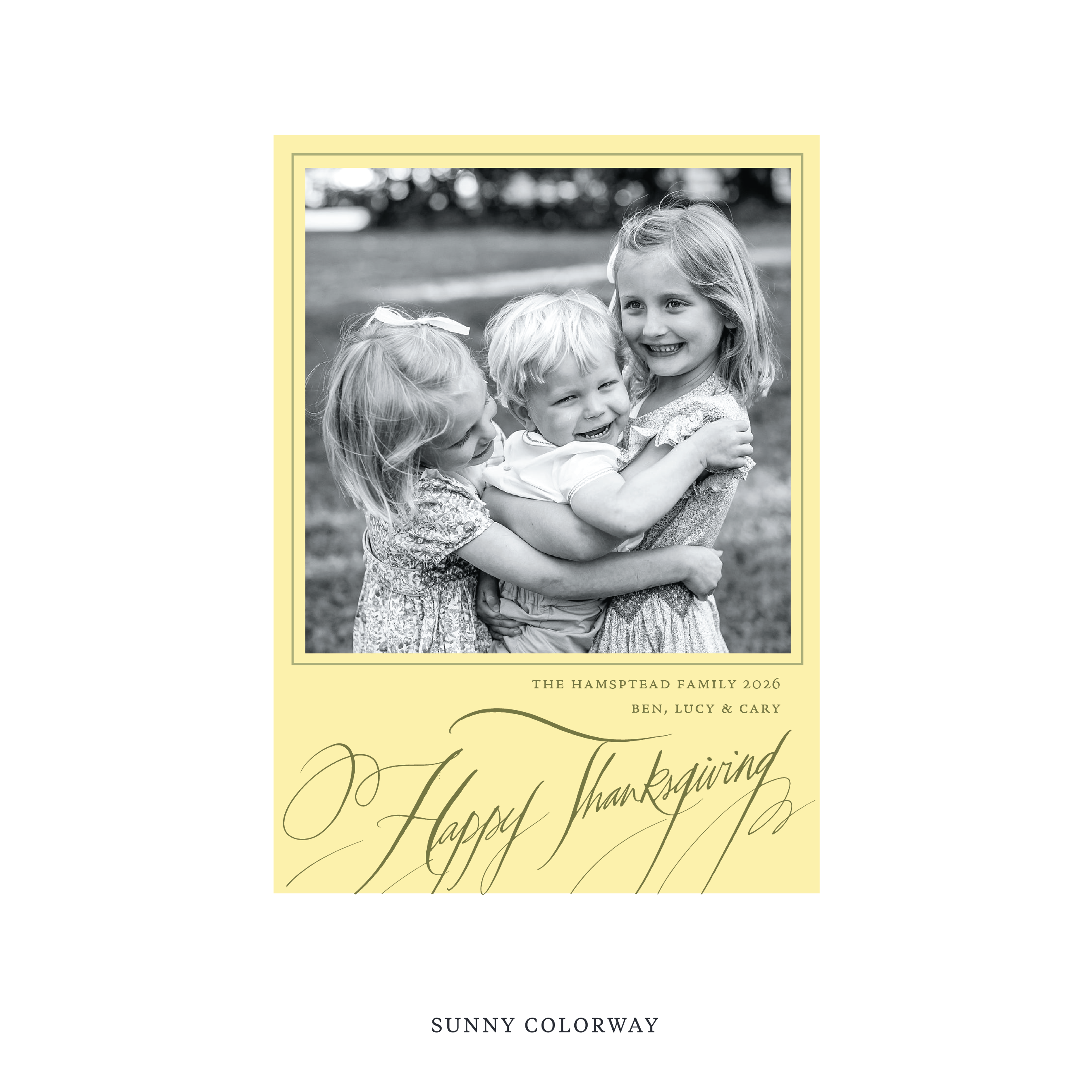 Hampton Classic Printed Holiday Card, Medium