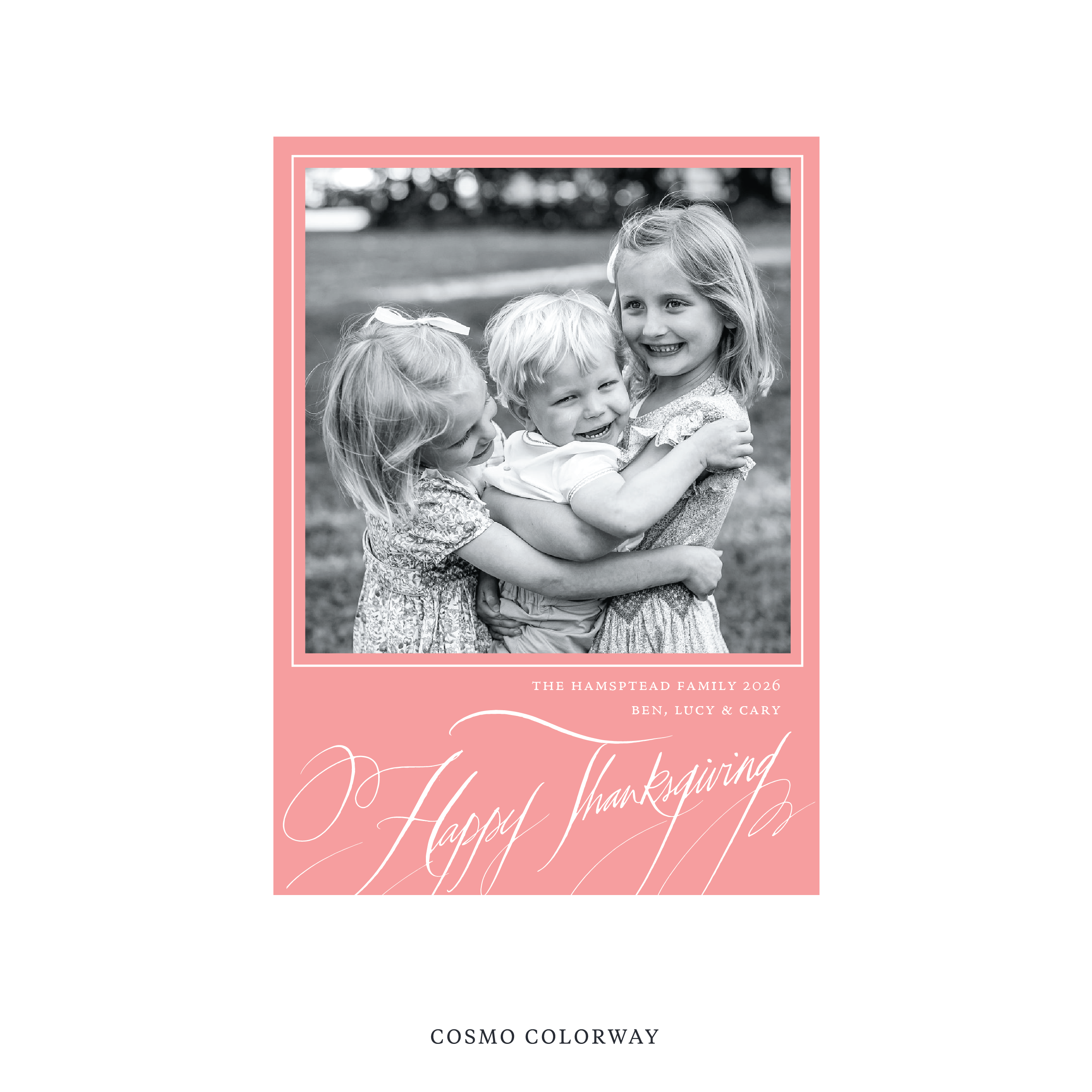 Hampton Classic Printed Holiday Card, Medium