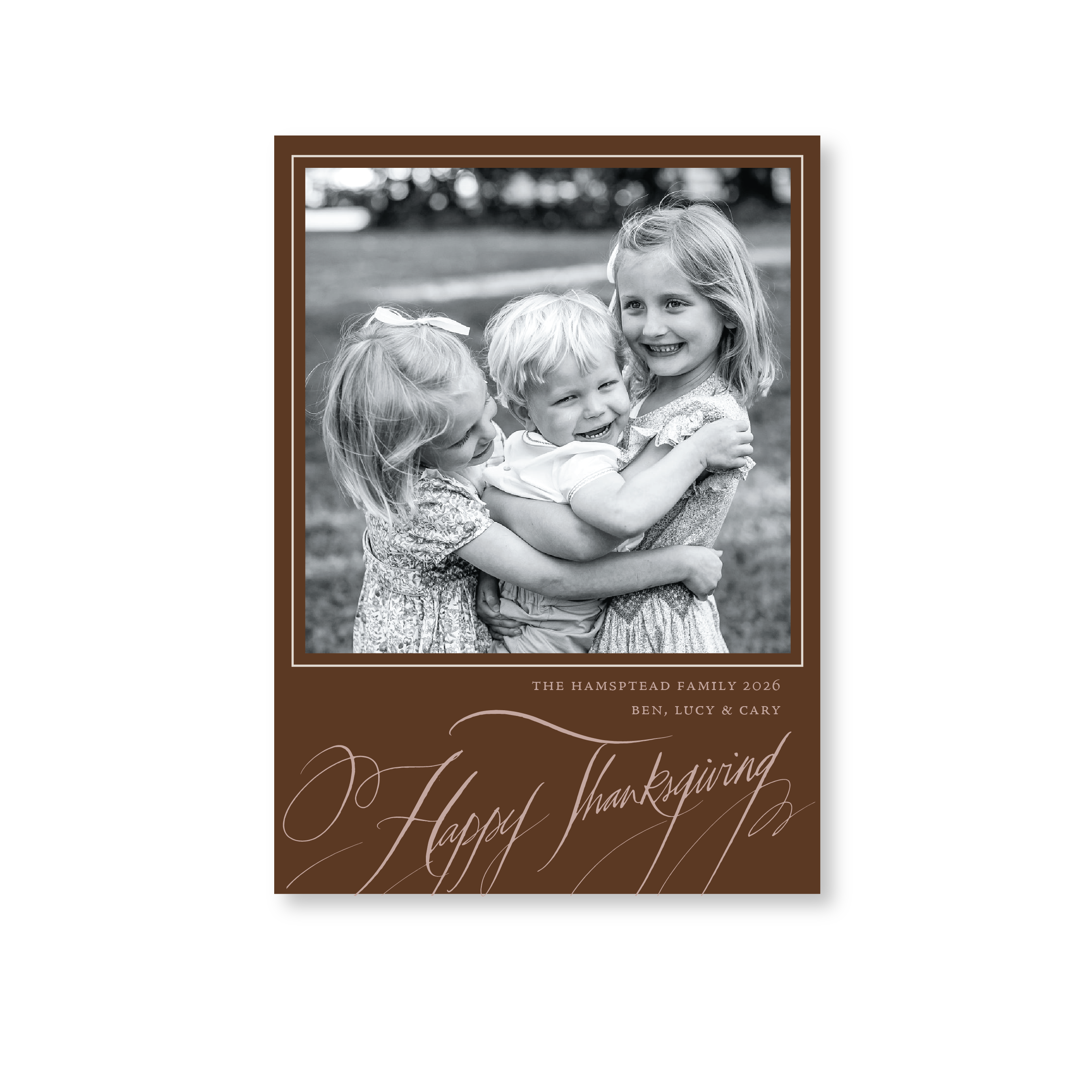Hampton Classic Printed Holiday Card, Medium