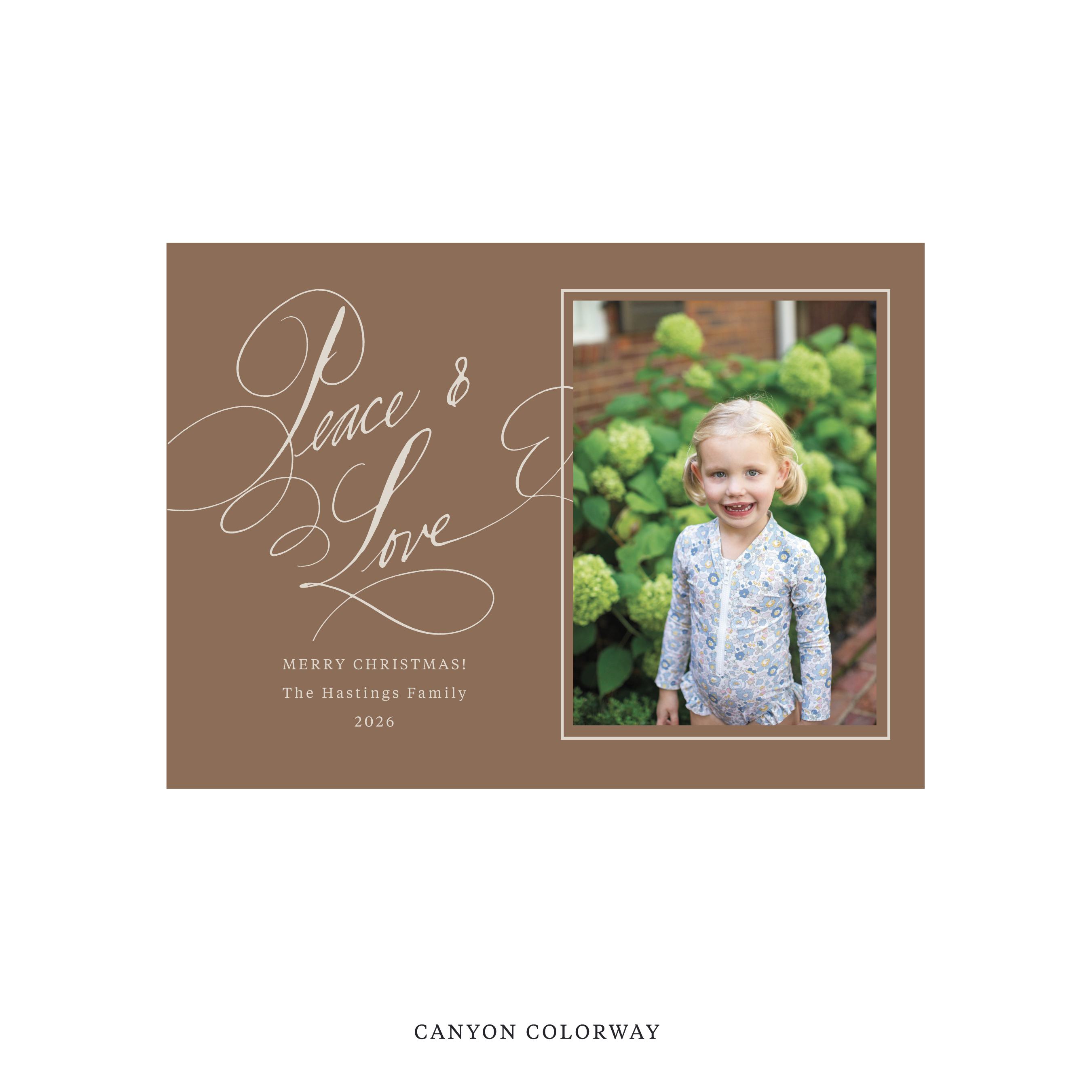 Hastings Classic Flat Print Holiday Card, Medium