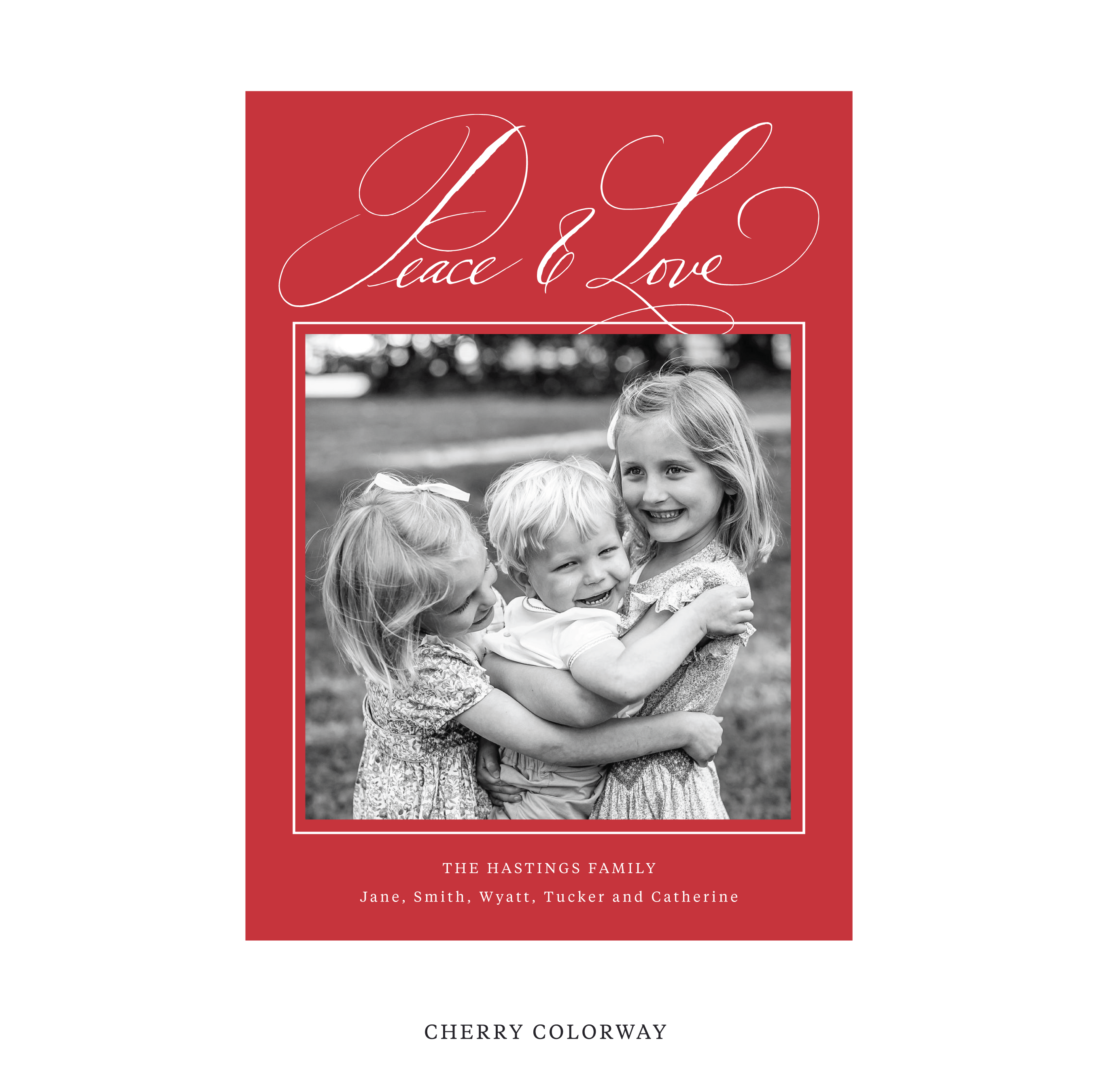 Hastings Classic Flat Print Holiday Card, Large