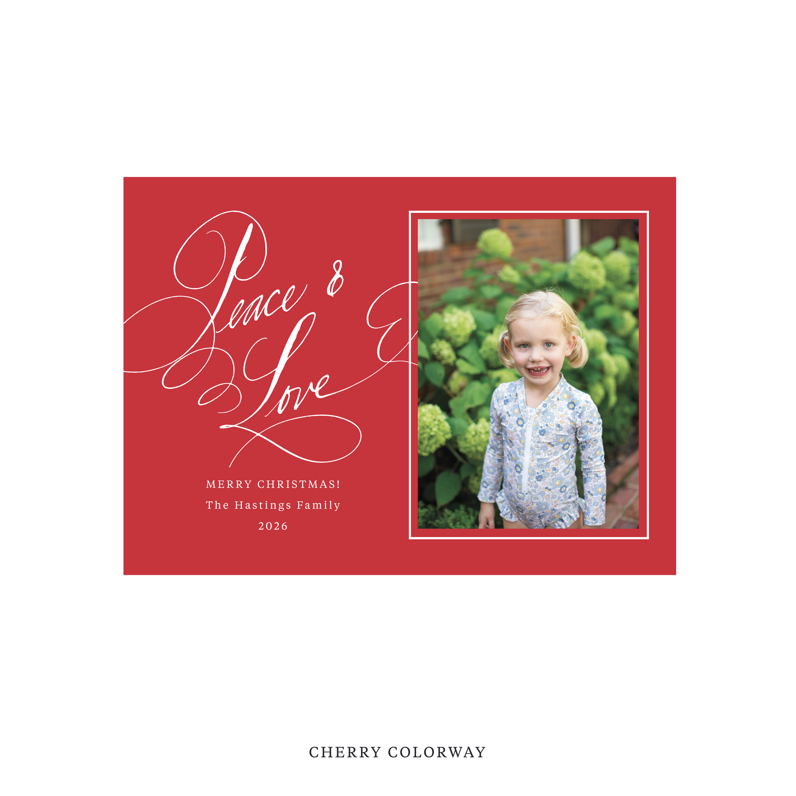 Hastings Classic Flat Print Holiday Card, Medium