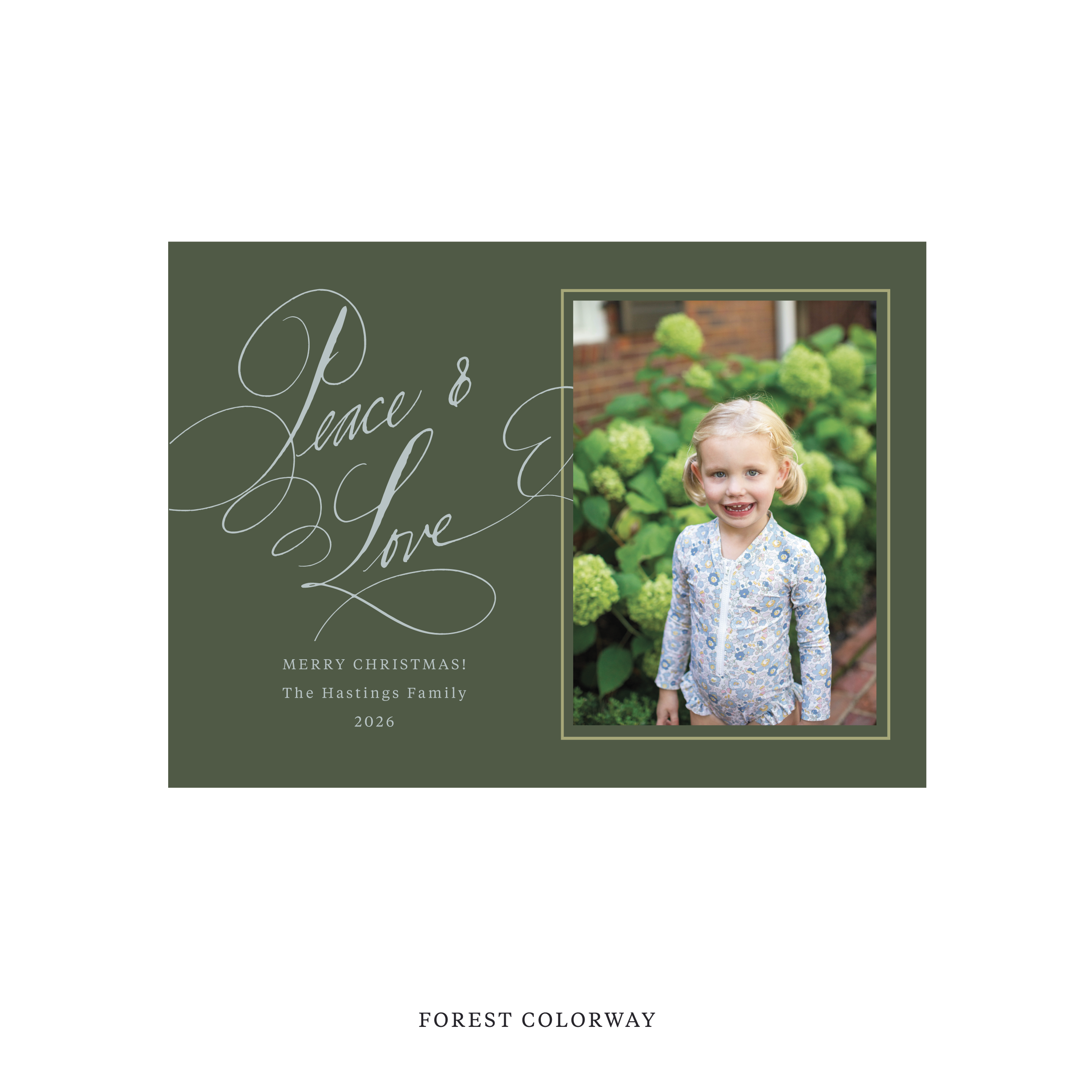 Hastings Classic Flat Print Holiday Card, Medium