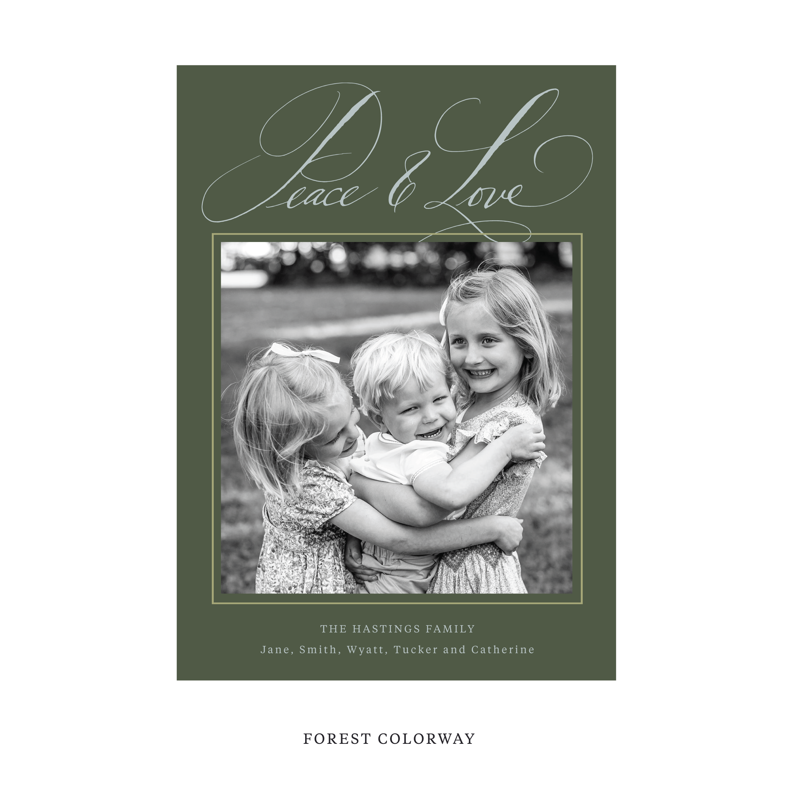 Hastings Classic Flat Print Holiday Card, Large