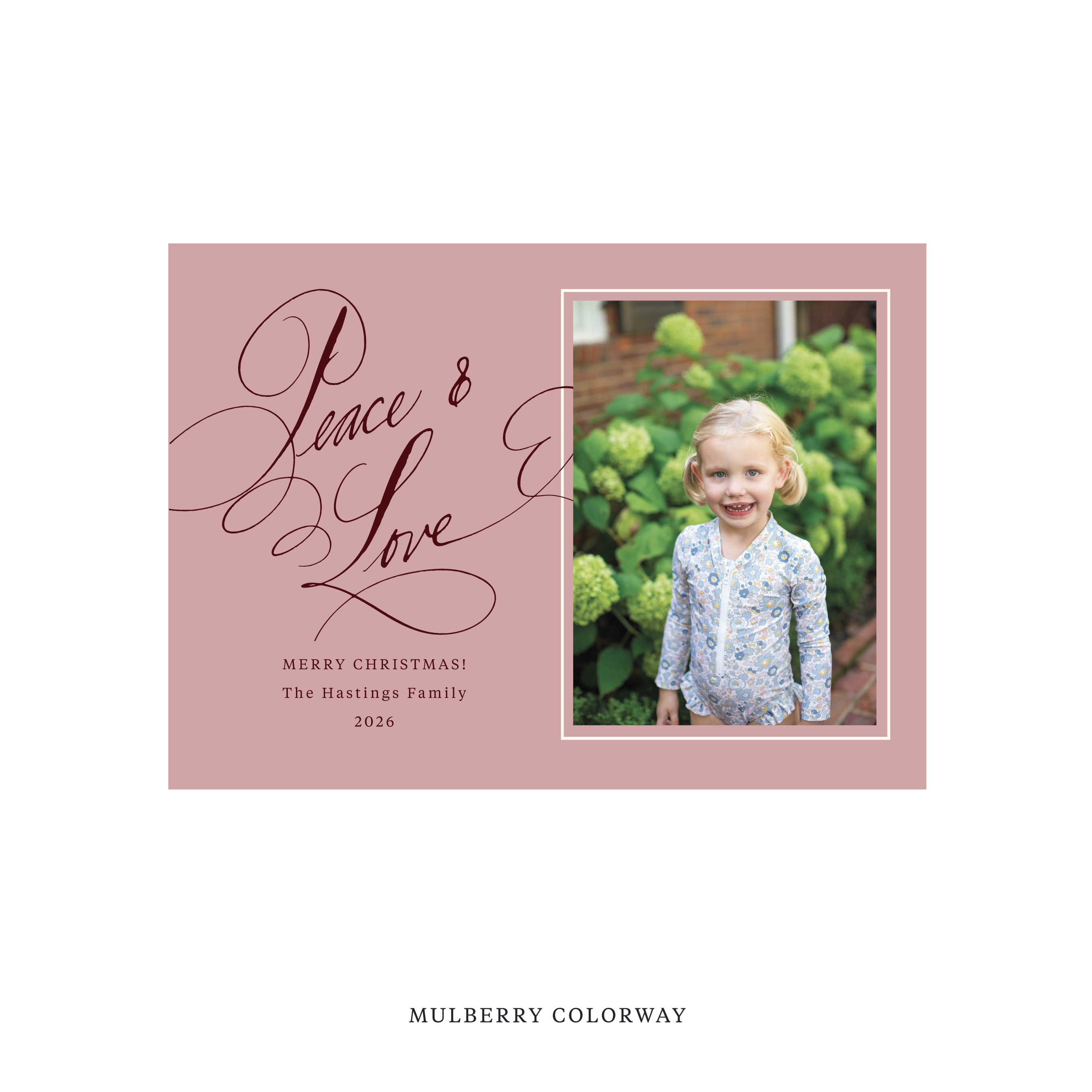Hastings Classic Flat Print Holiday Card, Medium