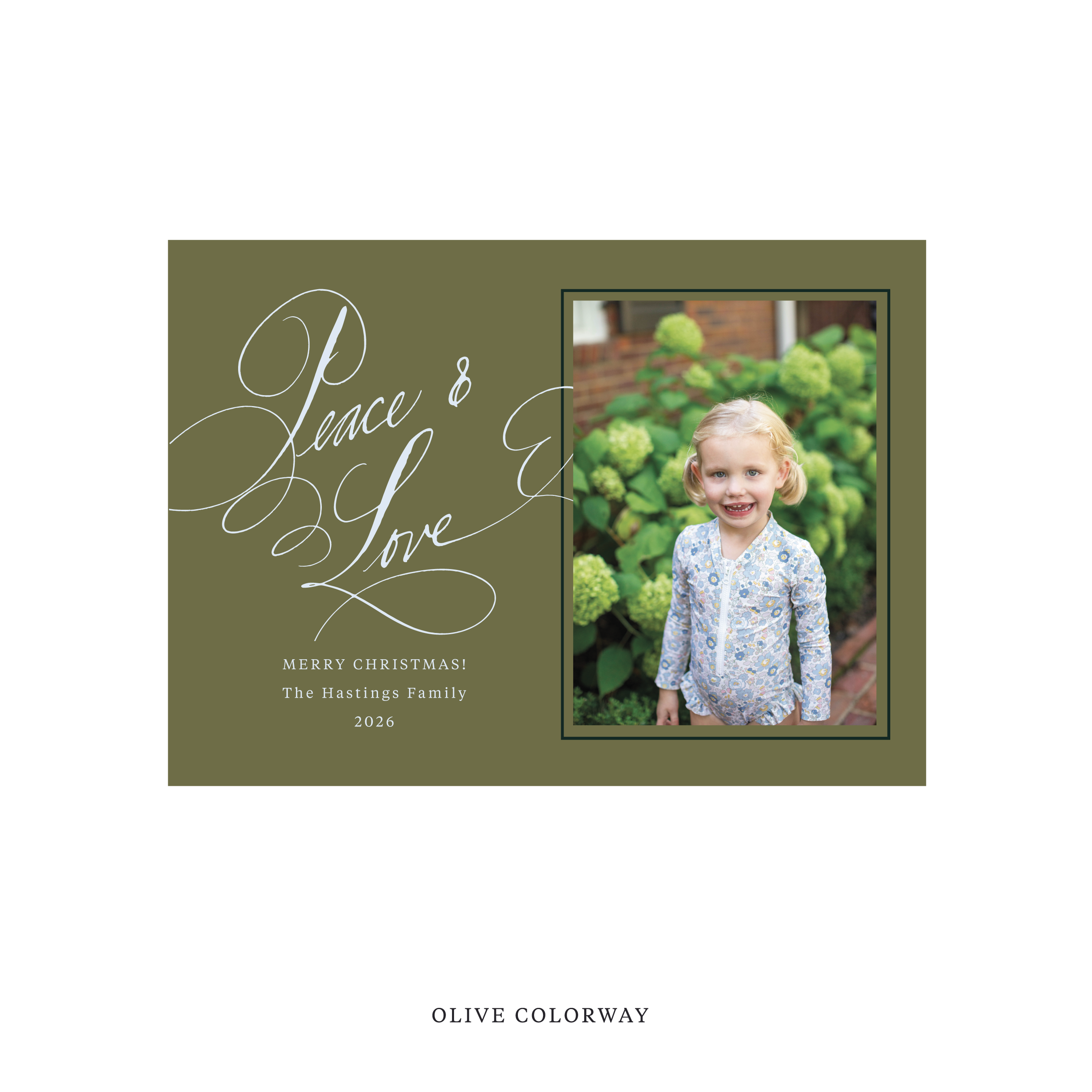 Hastings Classic Flat Print Holiday Card, Medium