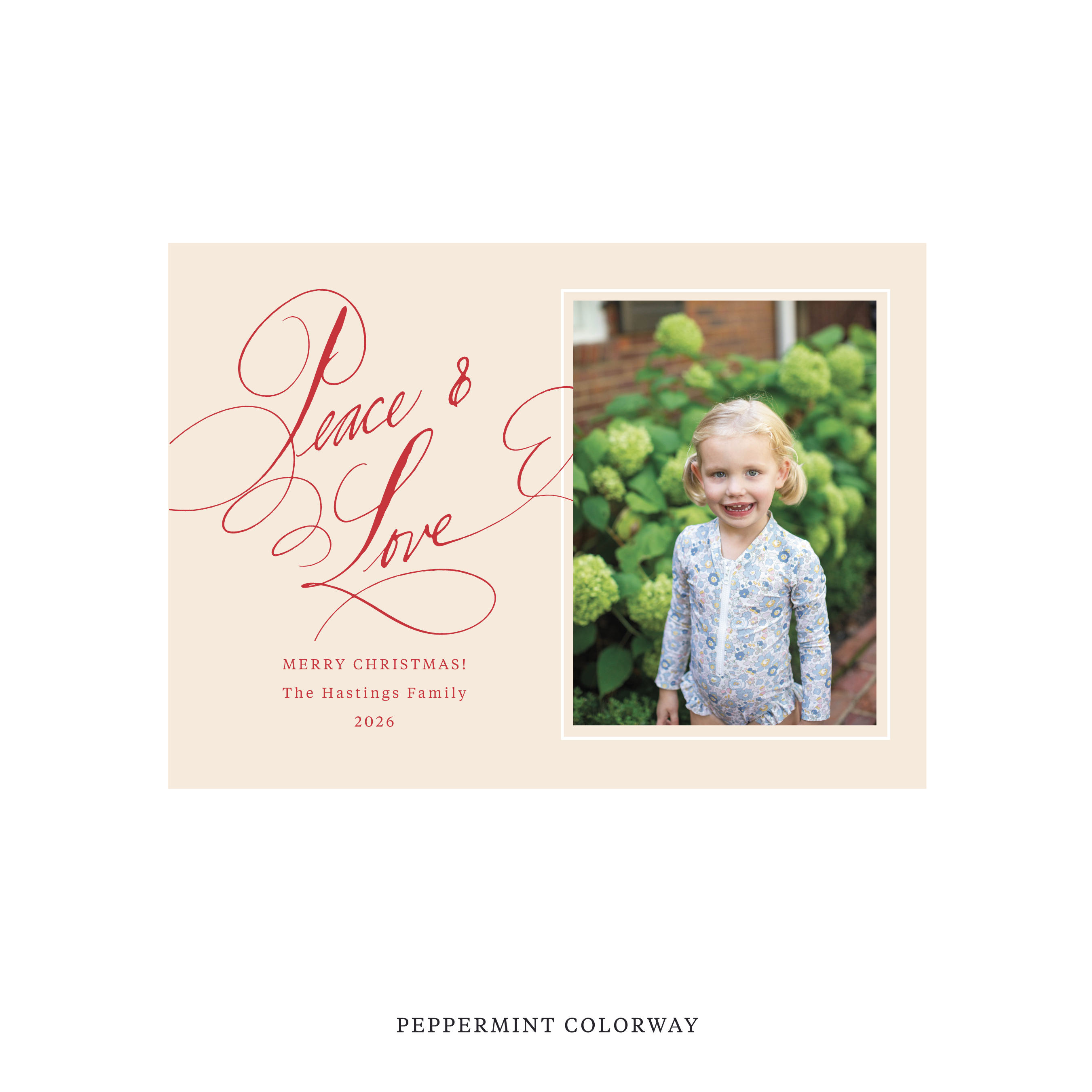 Hastings Classic Flat Print Holiday Card, Medium