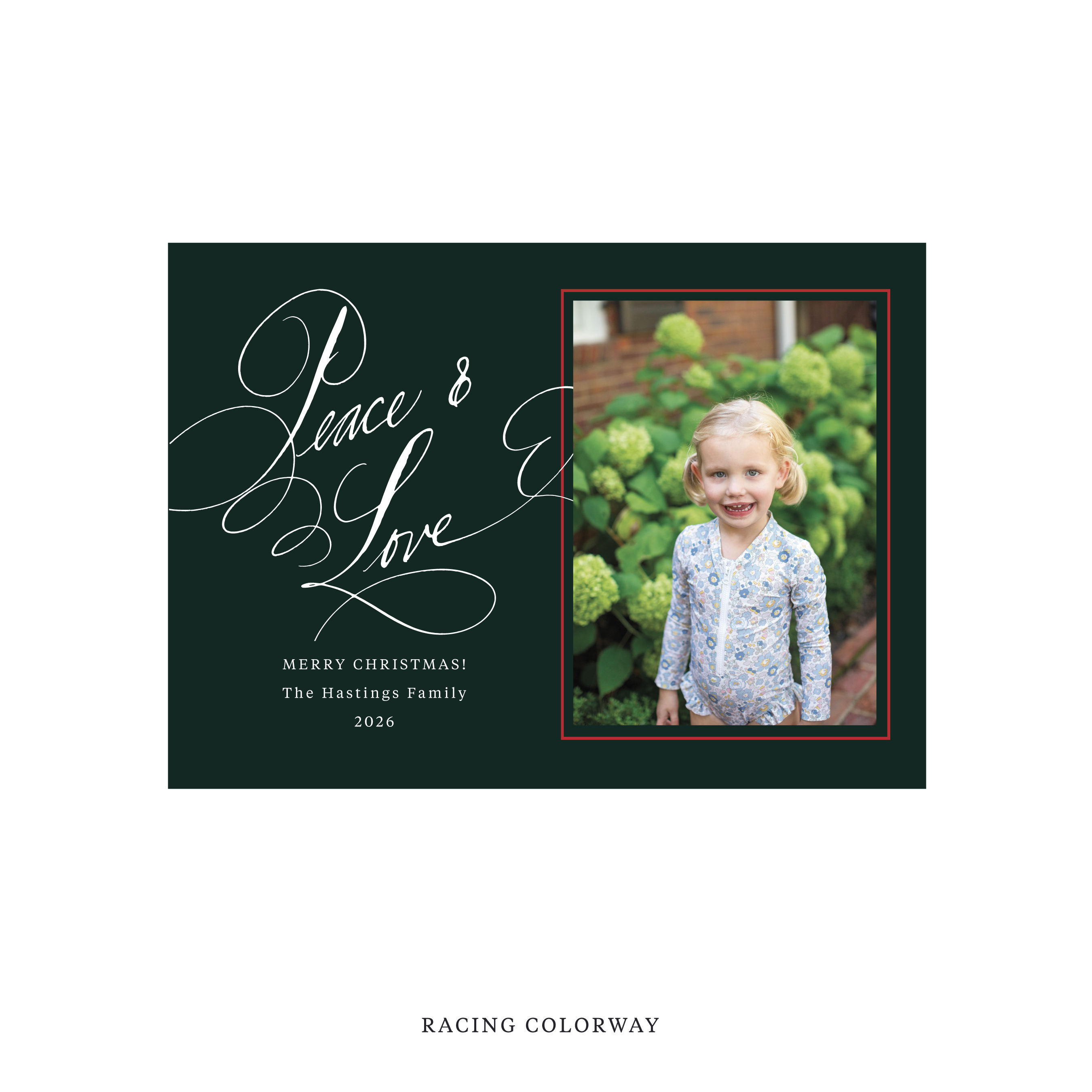 Hastings Classic Flat Print Holiday Card, Medium
