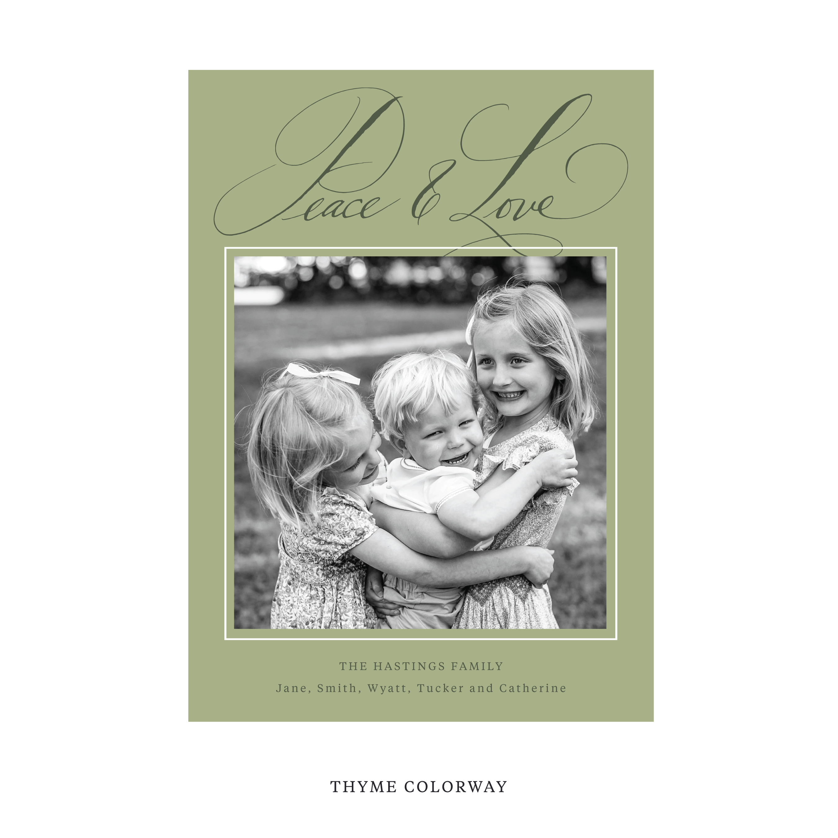 Hastings Classic Flat Print Holiday Card, Large