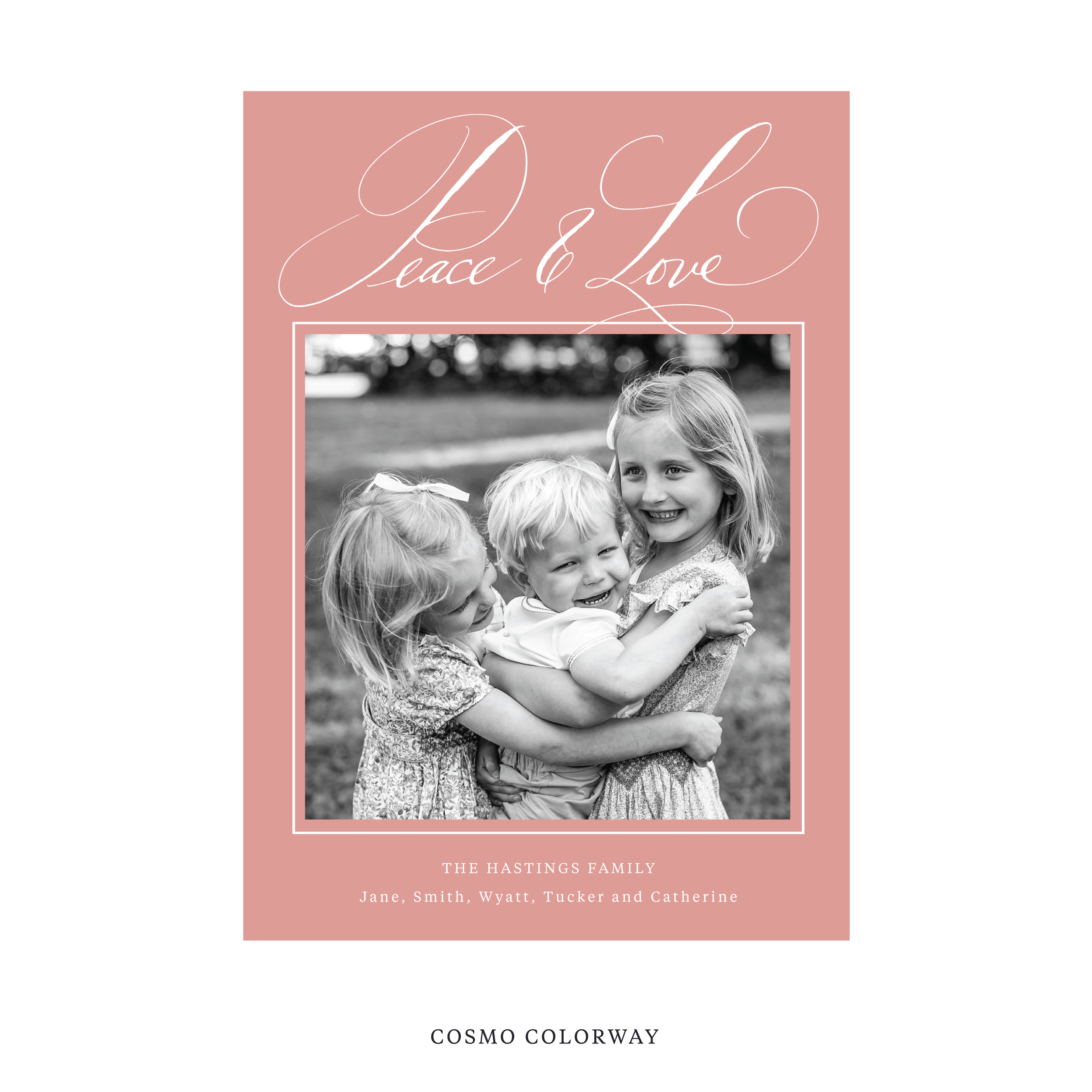 Hastings Classic Flat Print Holiday Card, Large