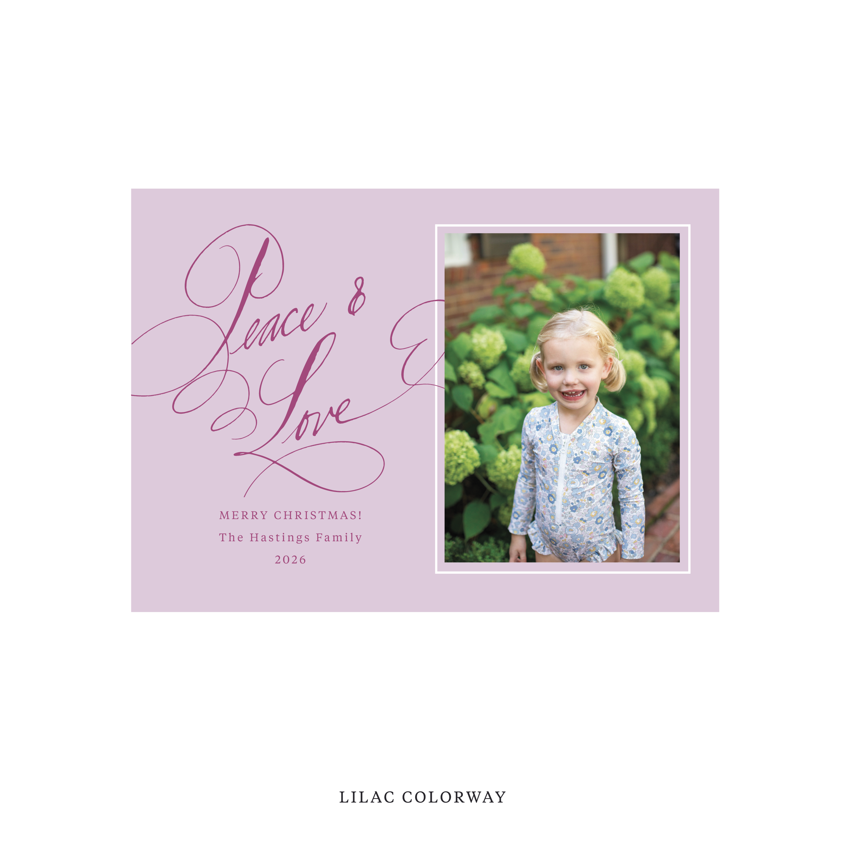 Hastings Classic Flat Print Holiday Card, Medium