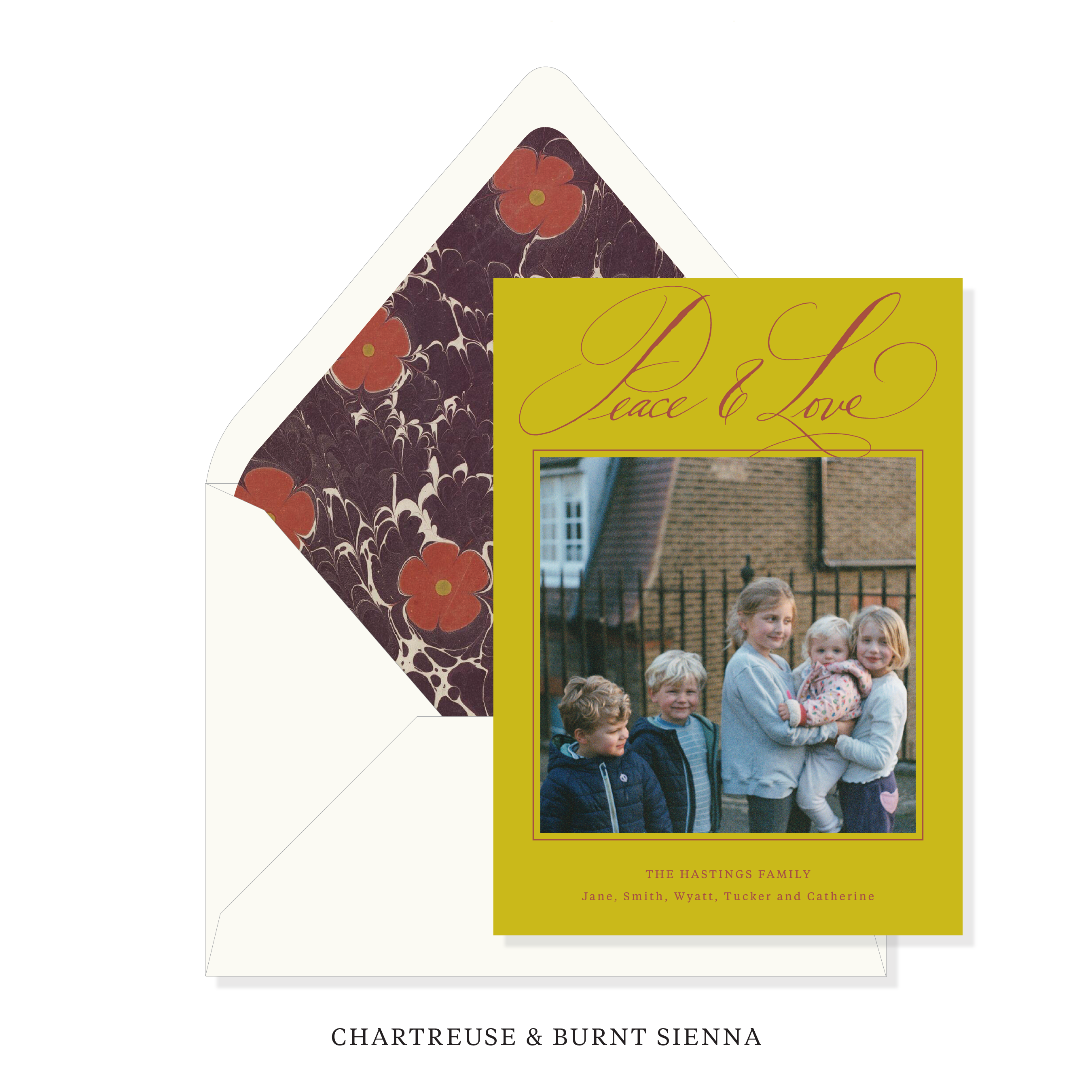 Bianca Hastings Marbled Classic Printed Holiday Card
