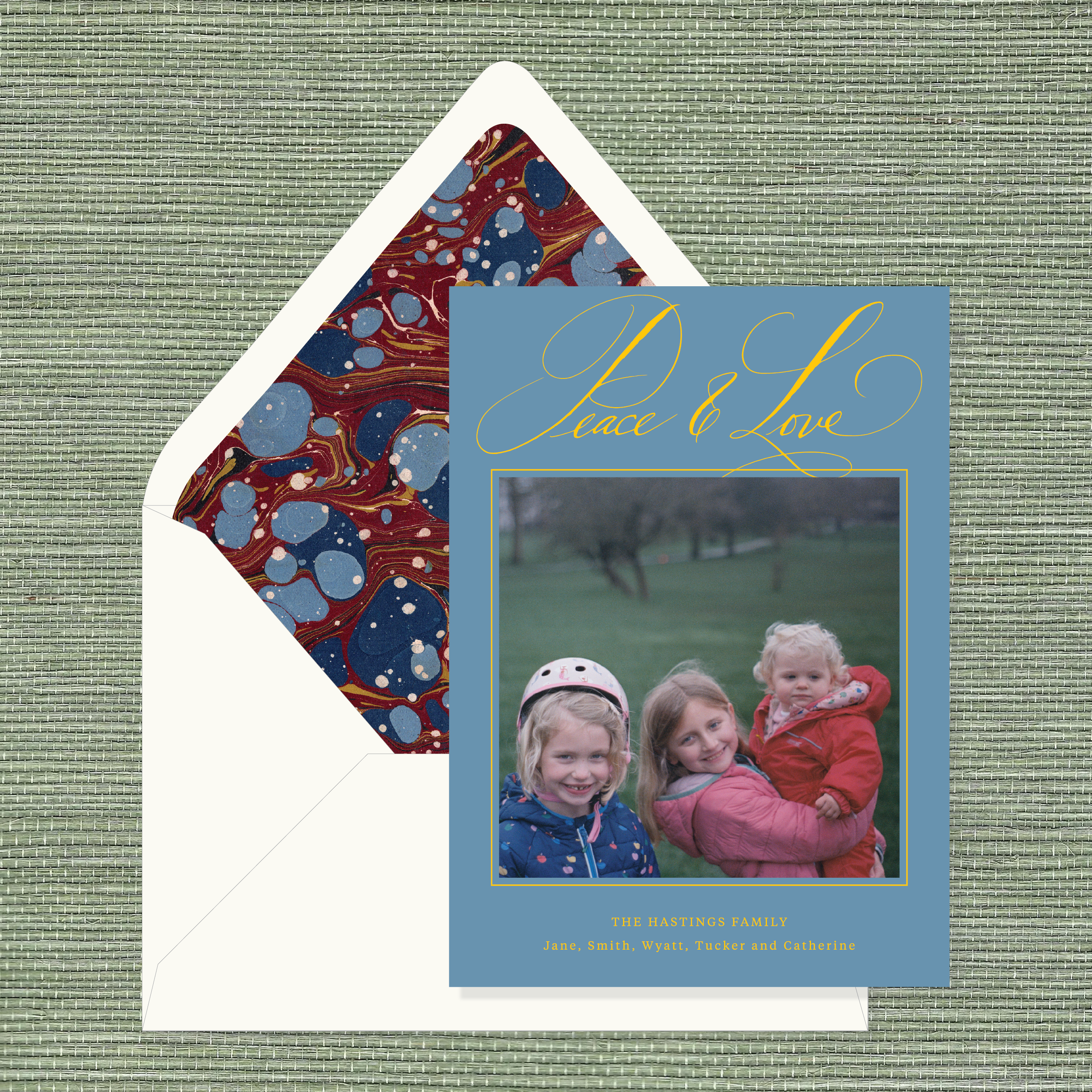 Francesca Hastings Marbled Classic Printed Holiday Card