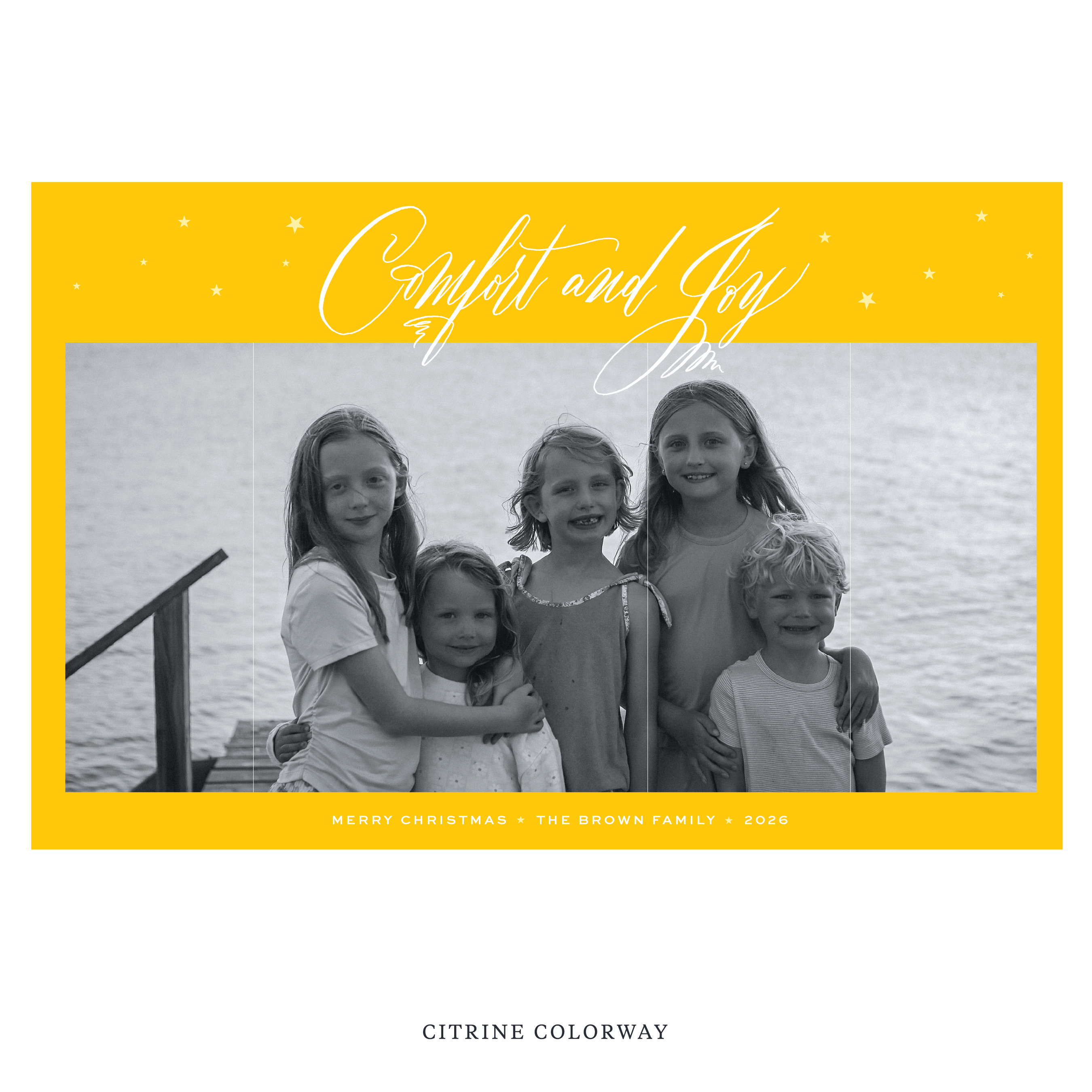 Hawthorne Digital Photo Holiday Card, Extra Large