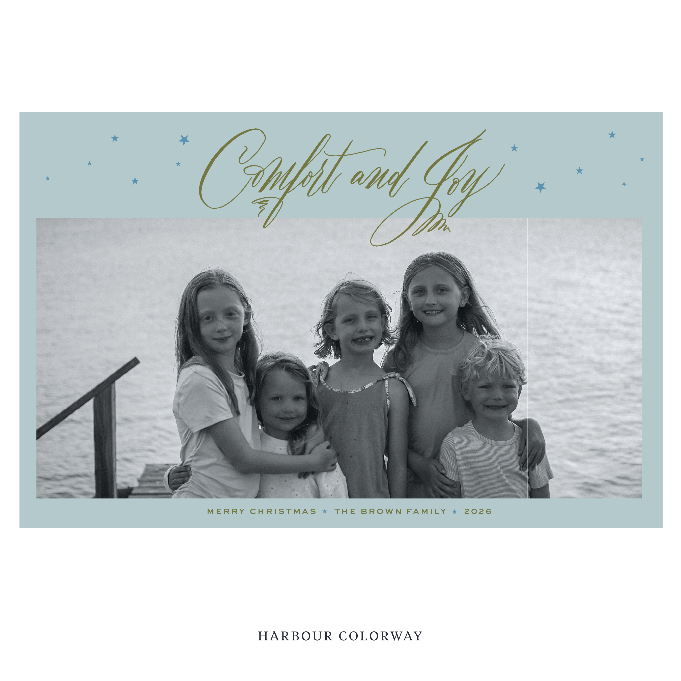 Hawthorne Digital Photo Holiday Card, Extra Large