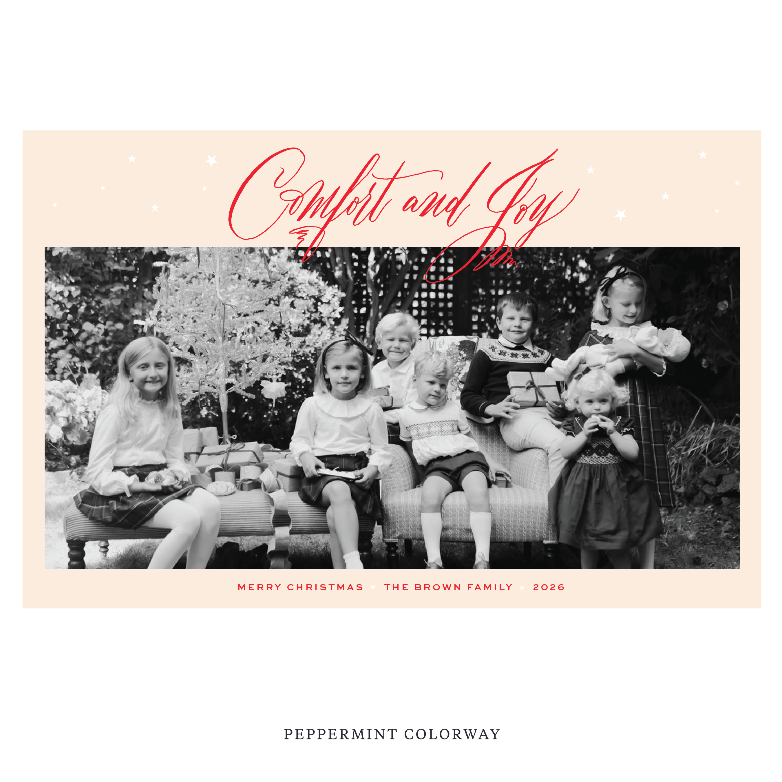 Hawthorne Digital Photo Holiday Card, Extra Large