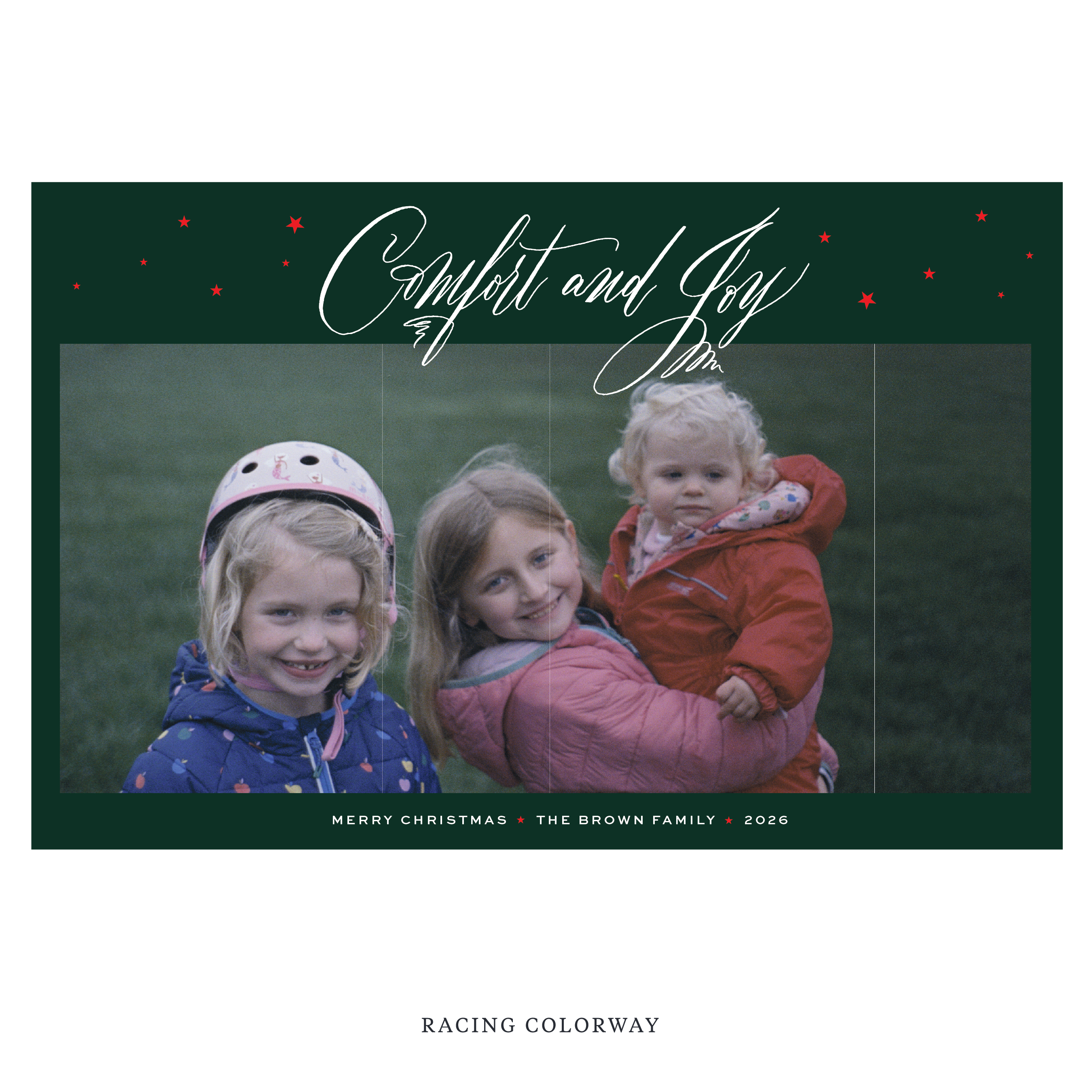 Hawthorne Digital Photo Holiday Card, Extra Large
