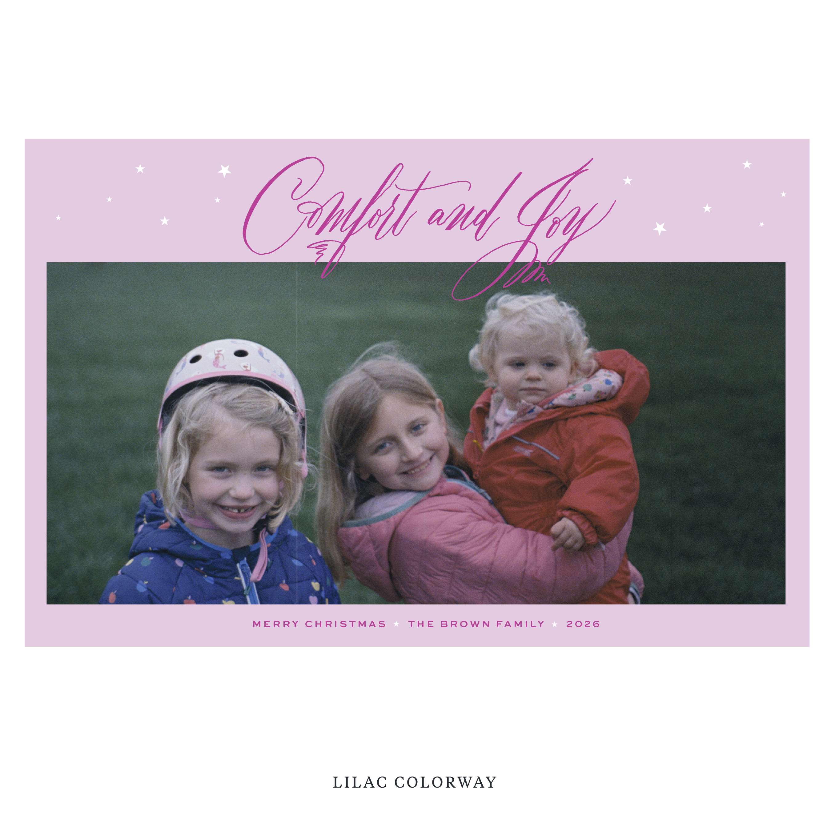 Hawthorne Digital Photo Holiday Card, Extra Large