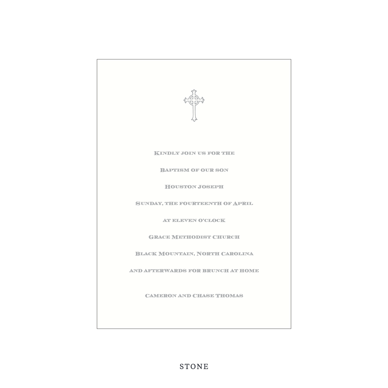 Heath Religious Celebration Invitation