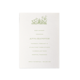 Heath Motif Baby Shower Invitation